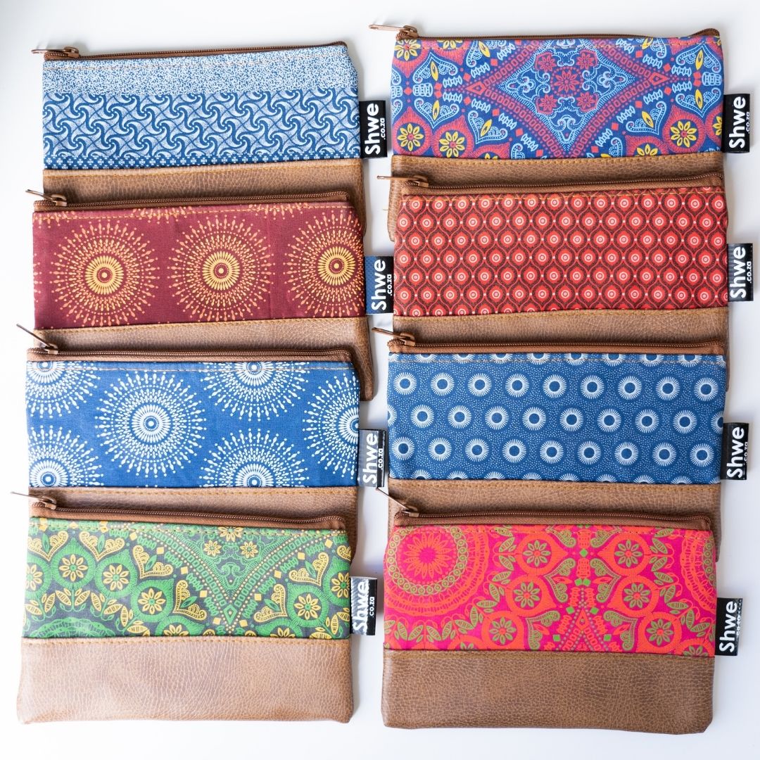 Shwe Leather-Look Clutch Bag