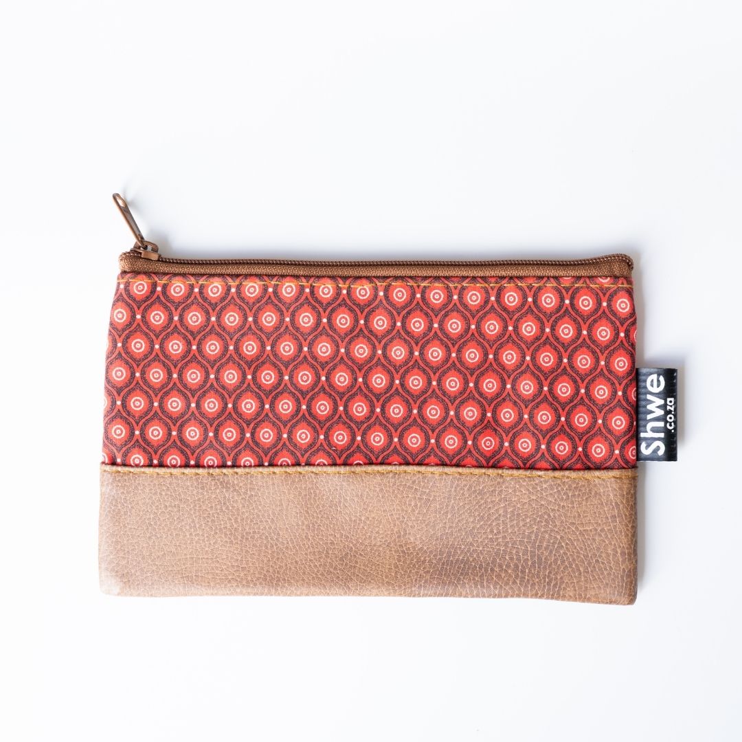 Shwe Leather-Look Clutch Bag