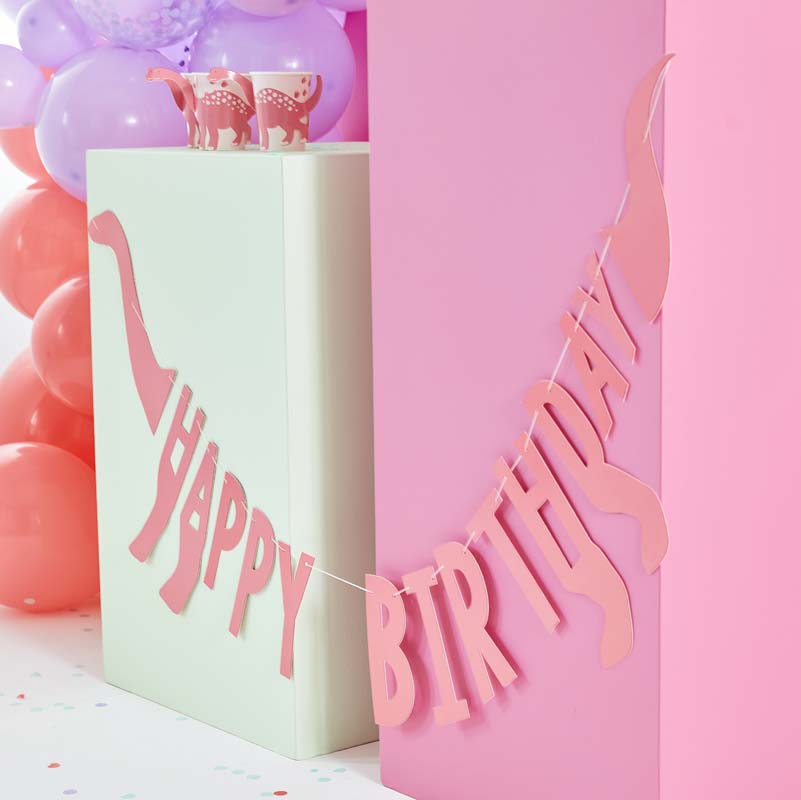 Party Like A Dinosaur – "Happy Birthday" Bunting
