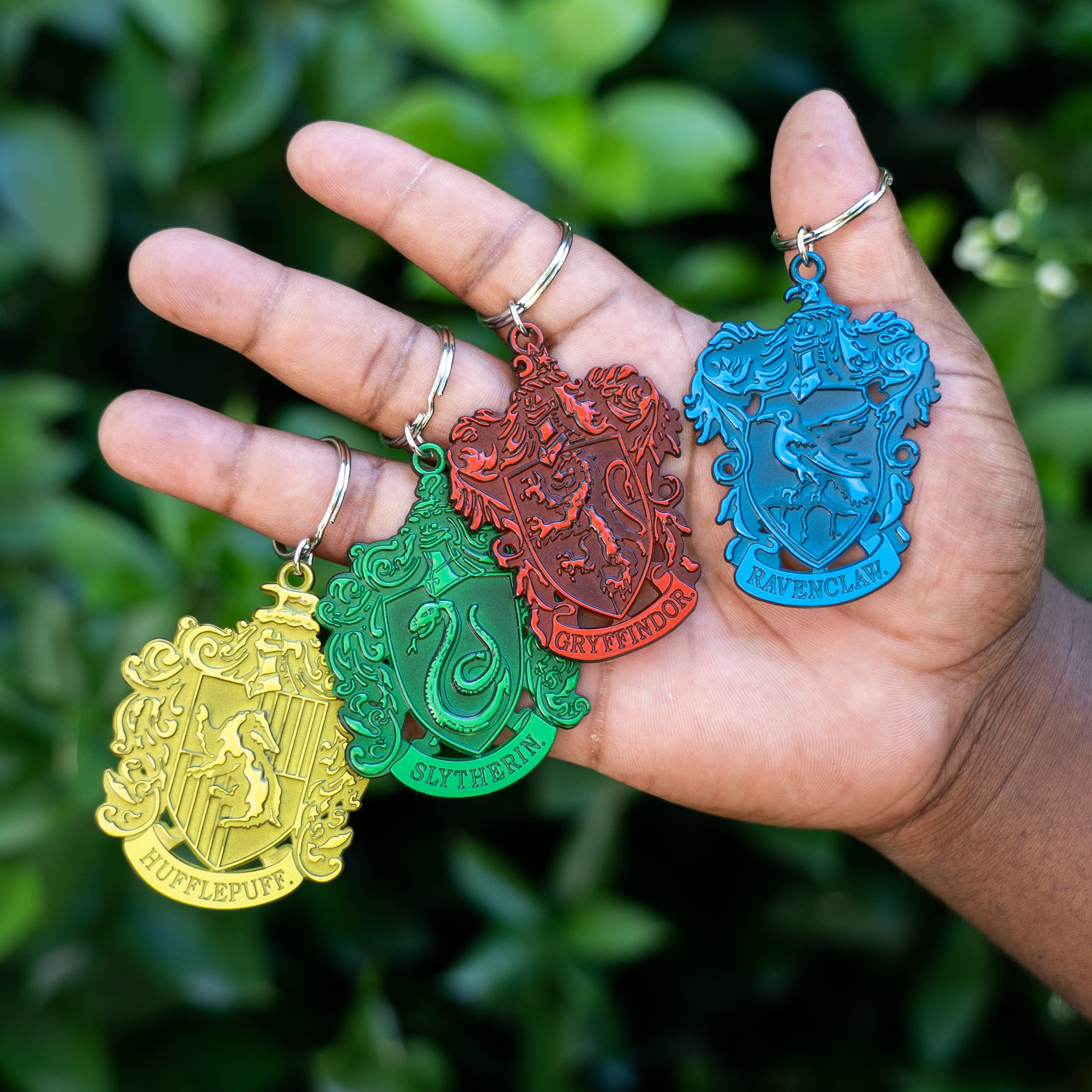 Harry Potter Hogwarts House Premium Metal Keyrings (assorted)