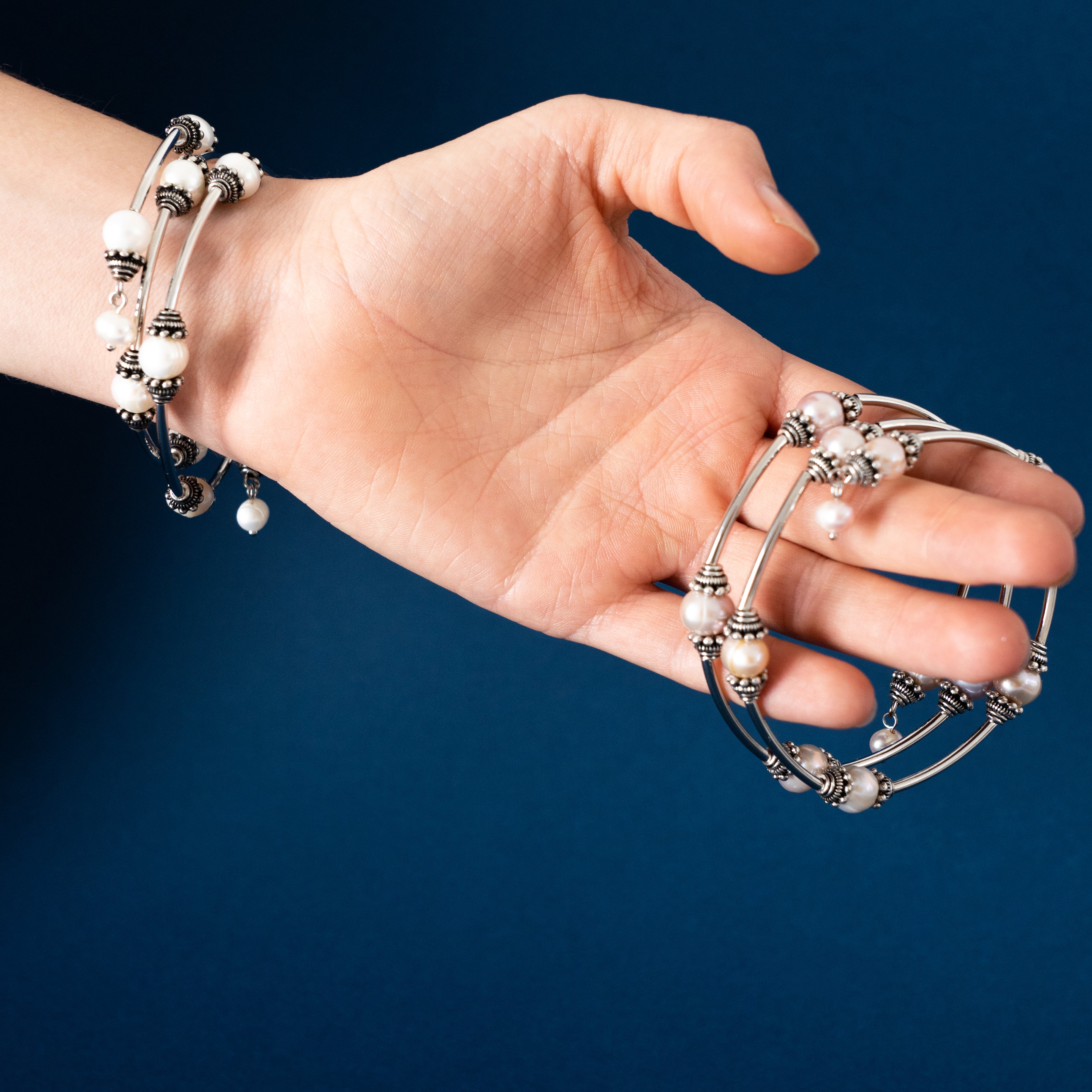 Freshwater Pearl Wrap-Around Bracelet