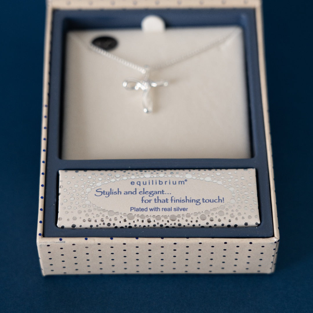 Diamanté Cross Necklace