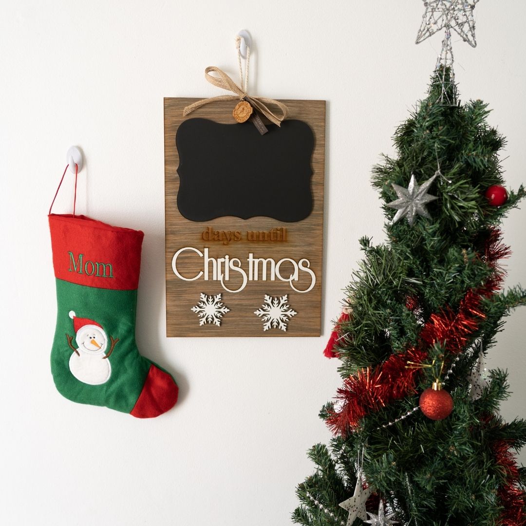 "Days Until Christmas" Chalkboard Sign | Advent Calendar