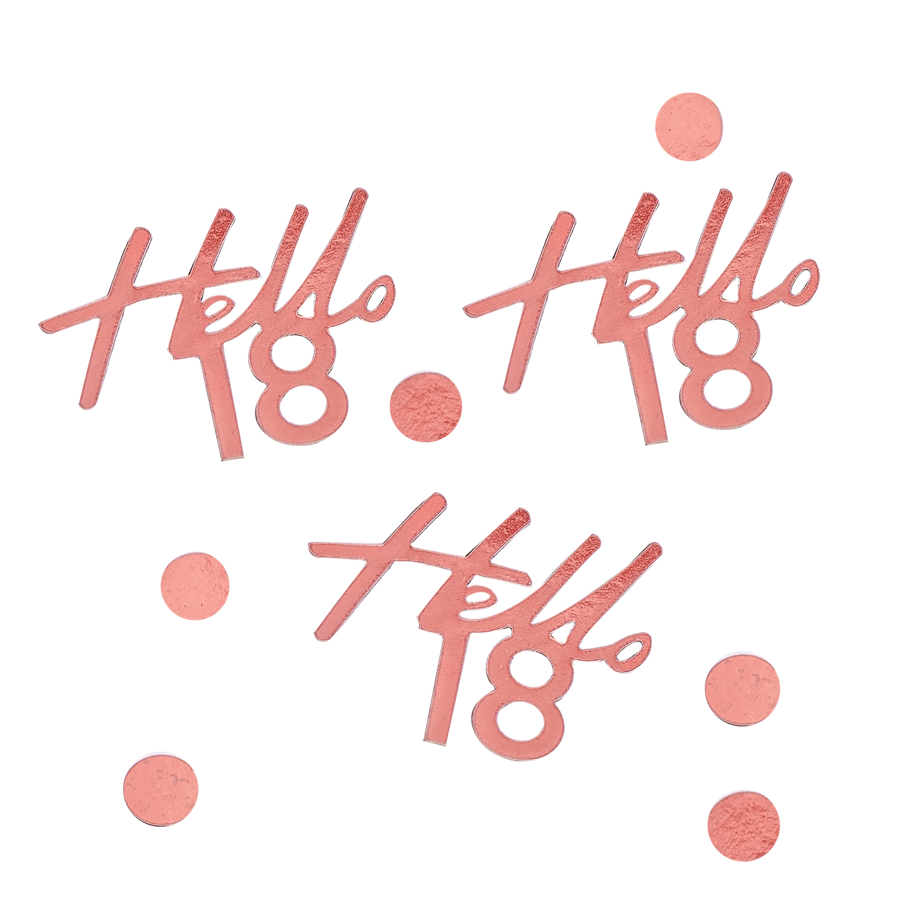 "Hello 18" Table Confetti