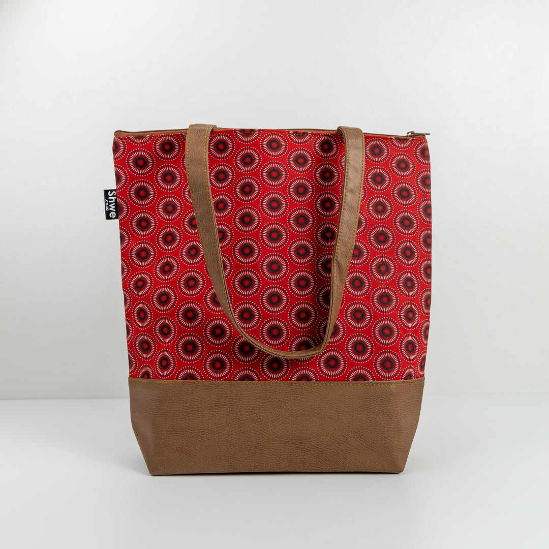 Shwe Leather-Look Tote Bag