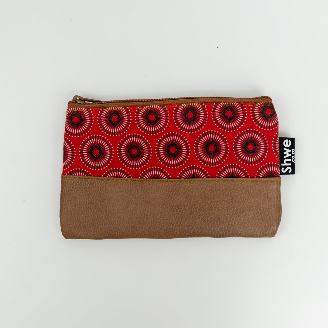 Shwe Leather-Look Clutch Bag