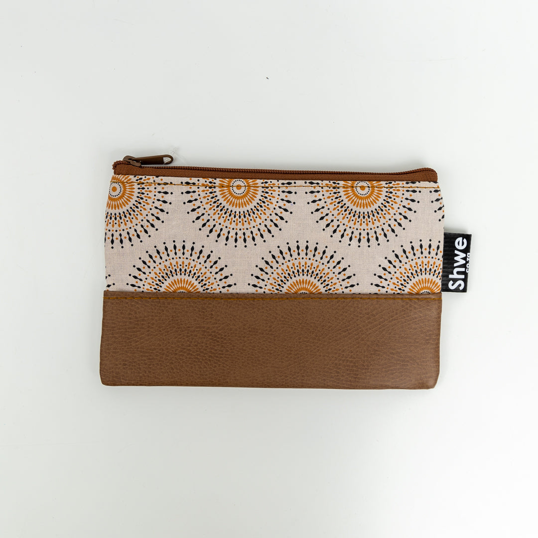 Shwe Leather-Look Clutch Bag