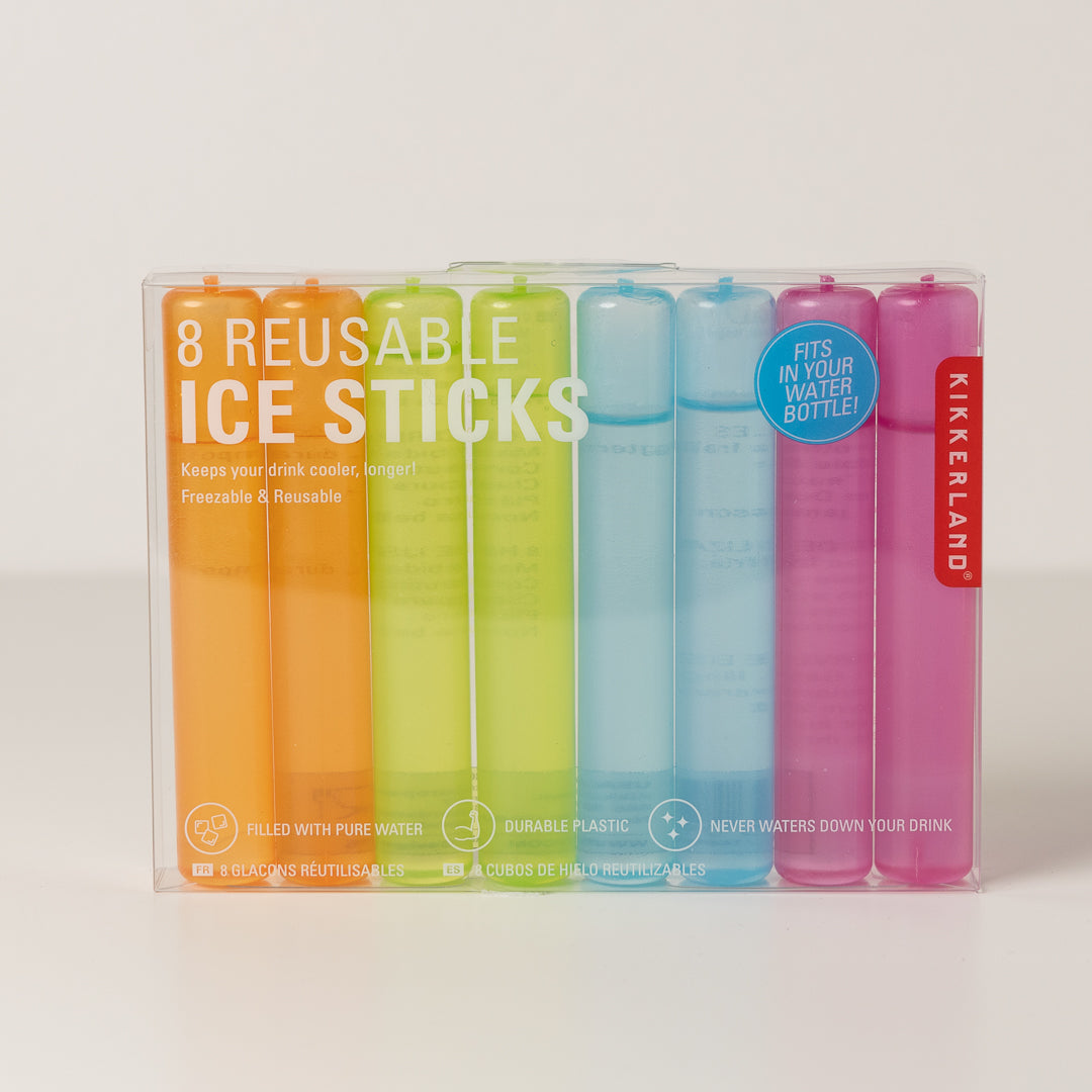 Reusable Rainbow Ice Sticks (Set of 8)