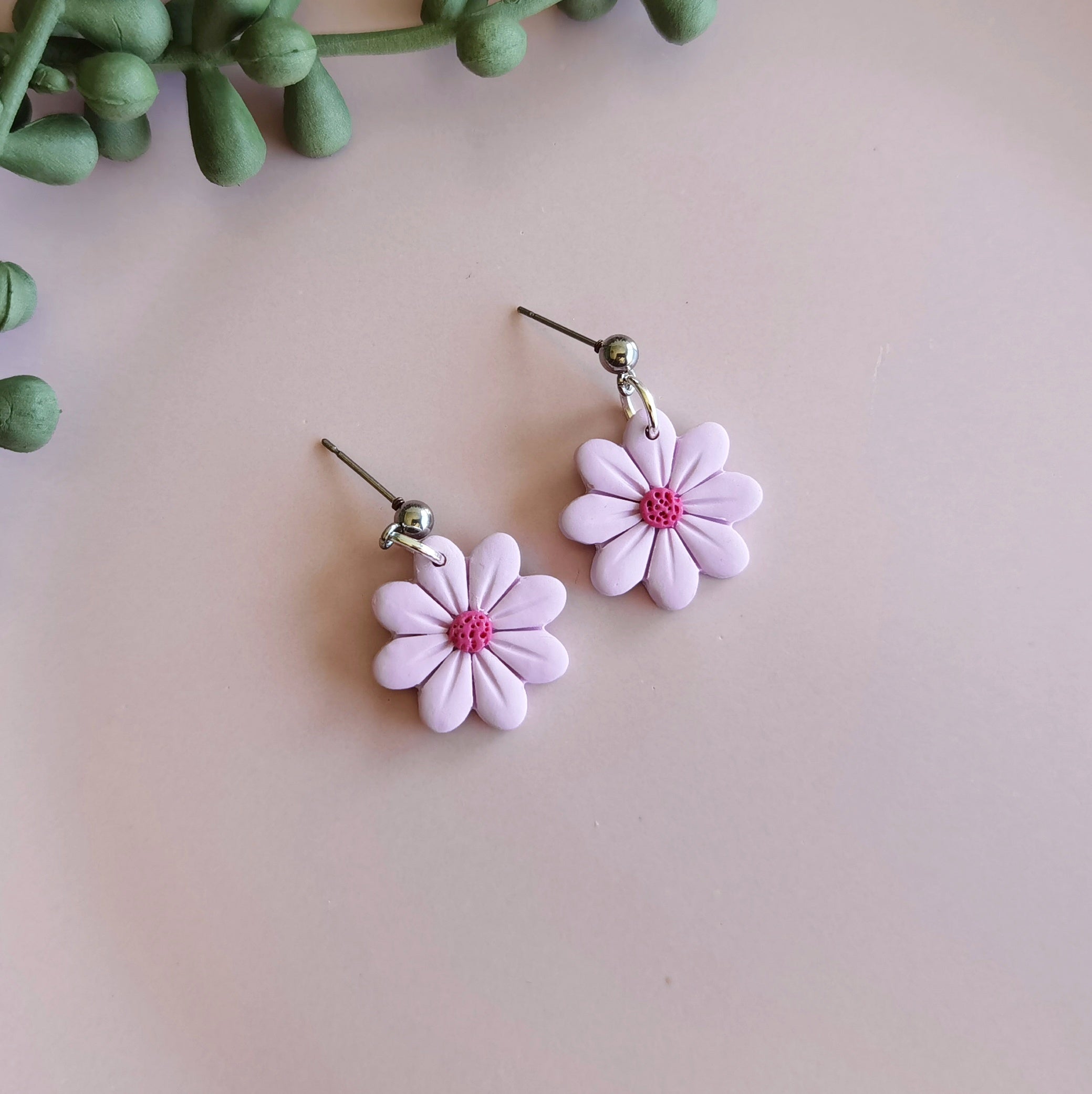 Flower Dangle Earrings (assorted colours)