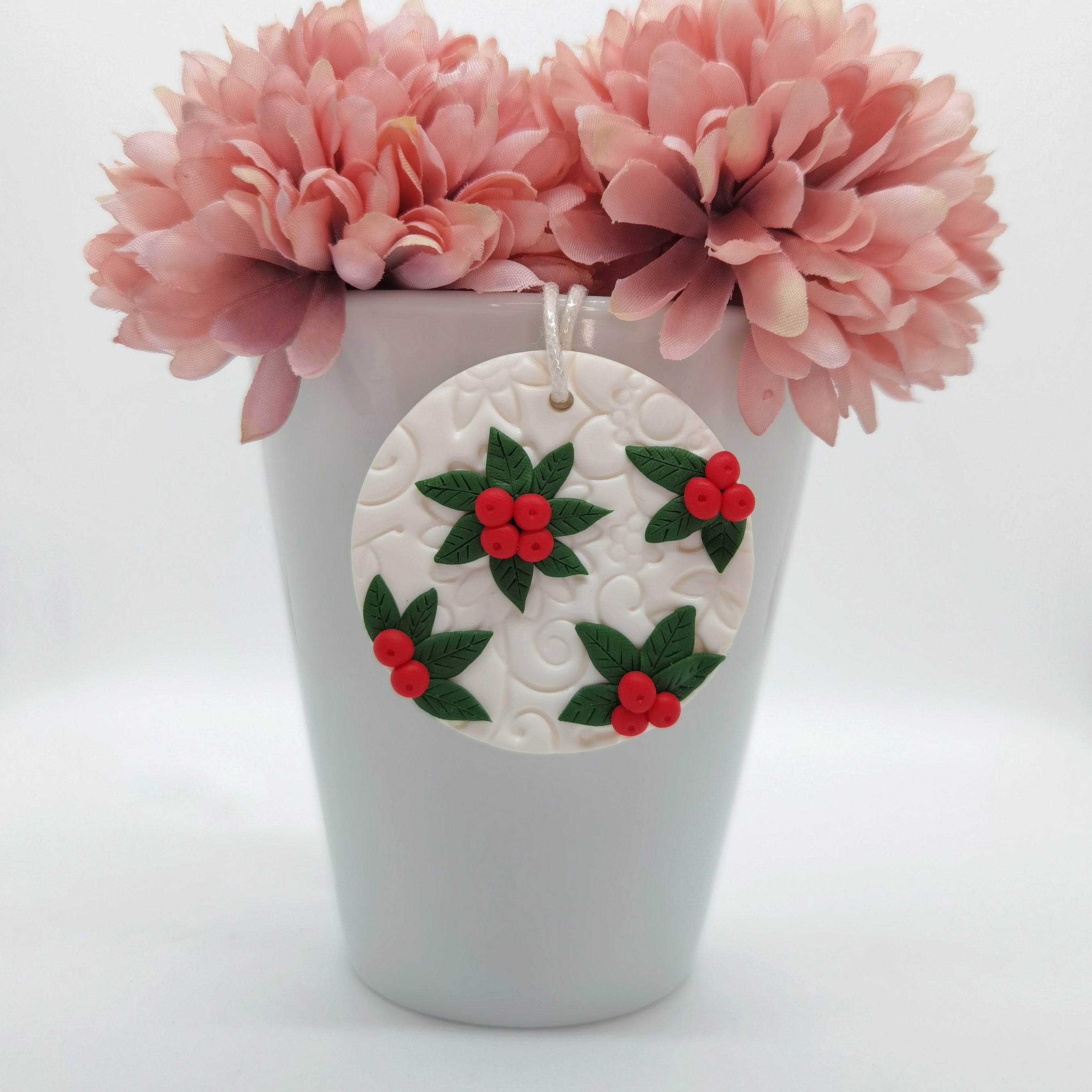 Holly Christmas Tree Ornament