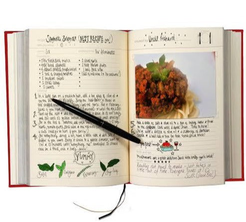 My Family Cookbook (Red or Black)