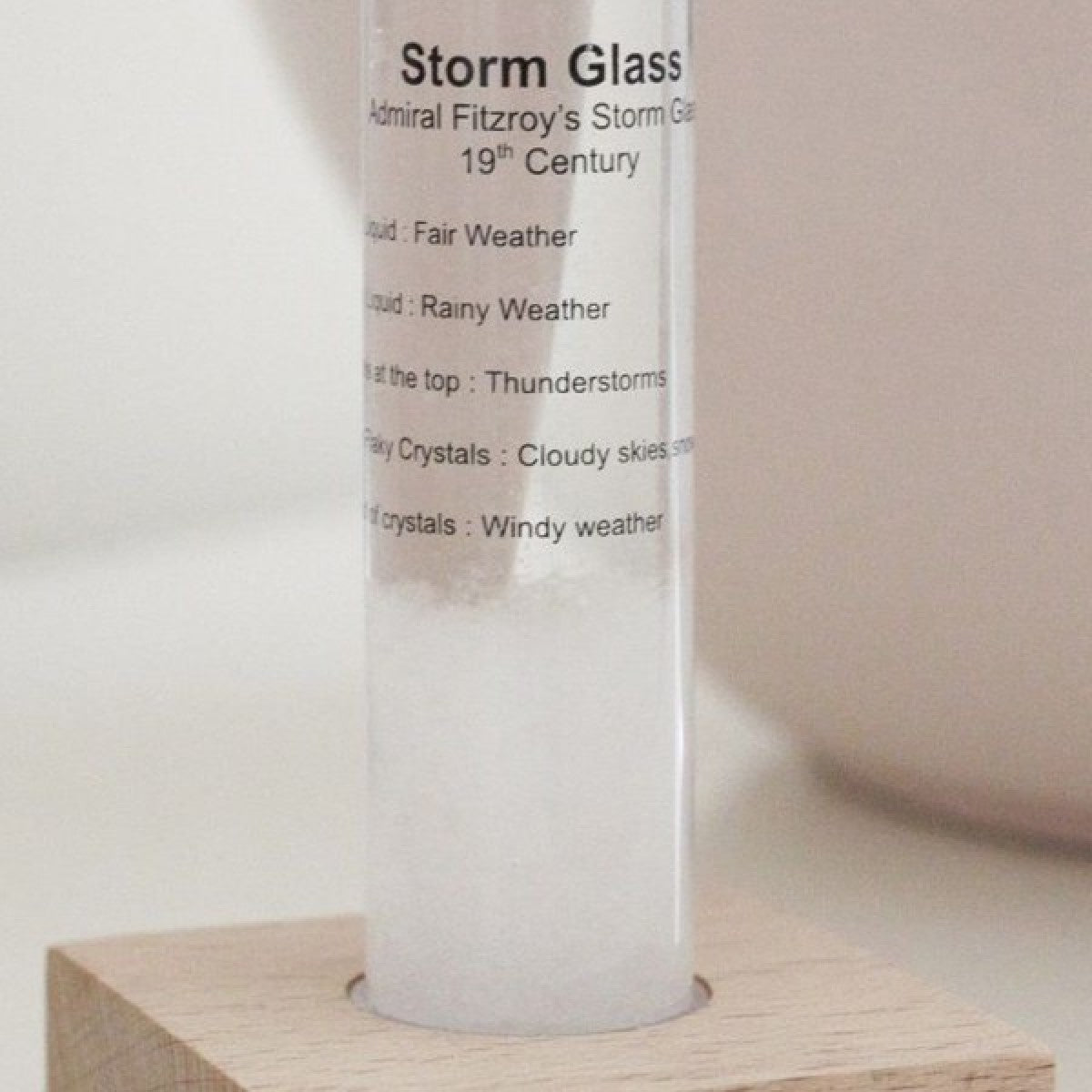 Kikkerland Mini Storm Glass Barometer