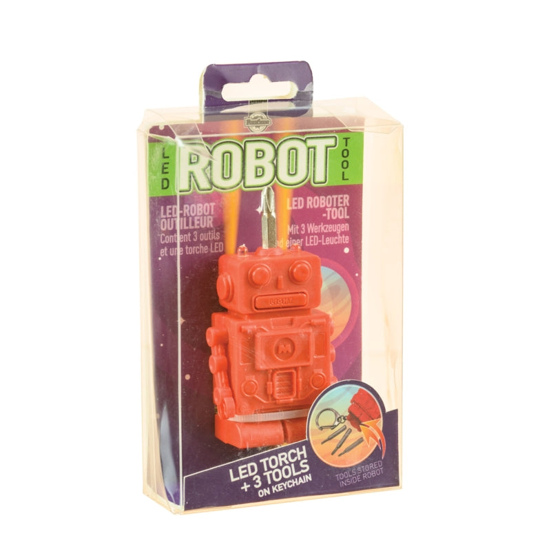 Robot Tool Keyring with LED Light