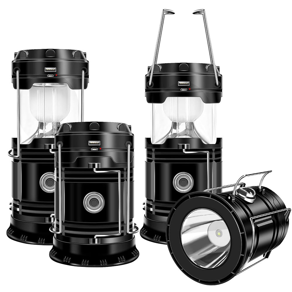 Collapsible Solar LED Lanterns (pack of 4)