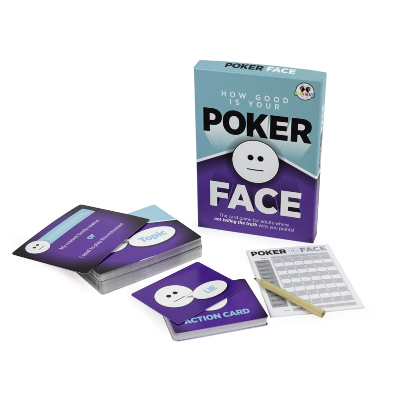 Poker Face Game Cards