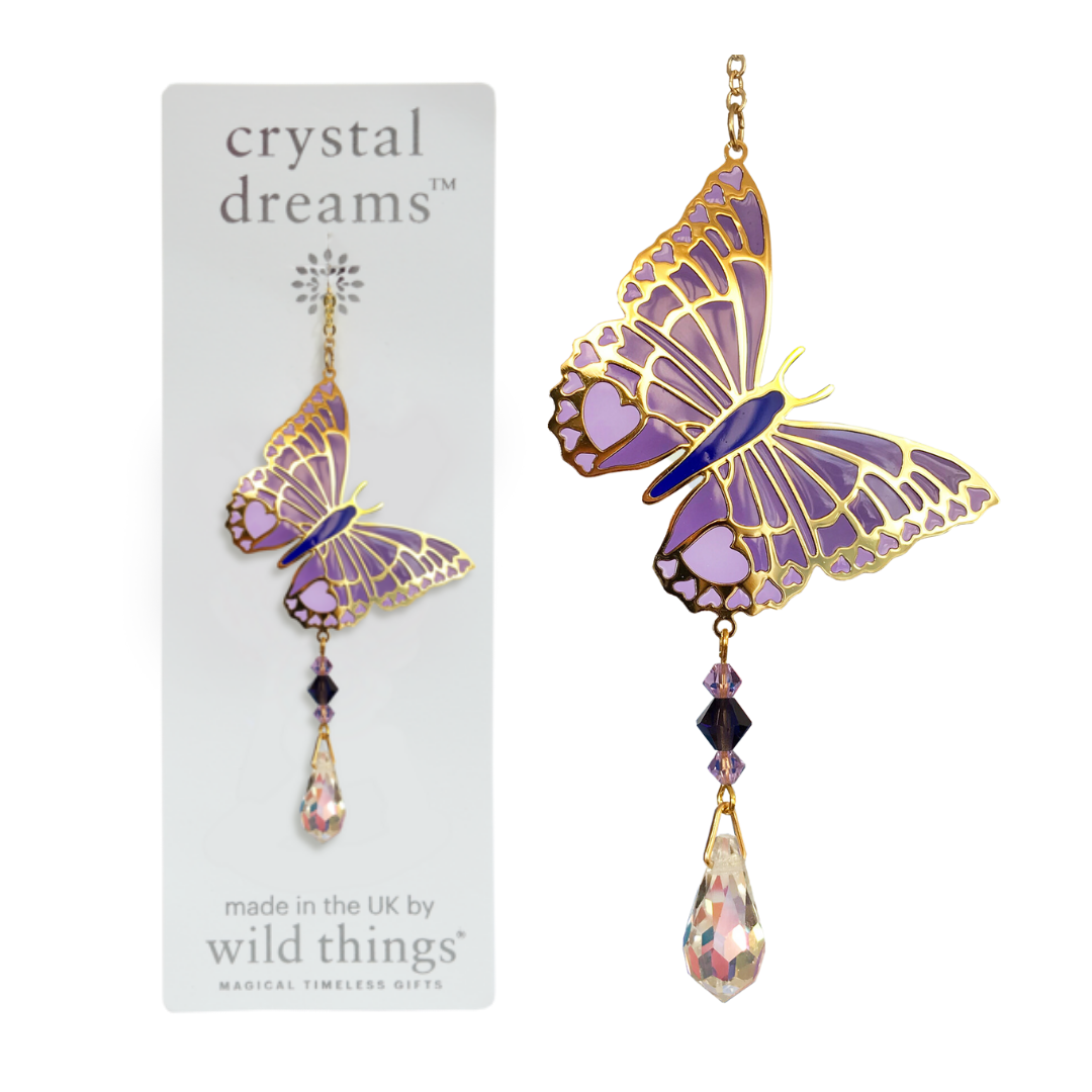 Crystal Dreams Butterfly Suncatcher (assorted colours)