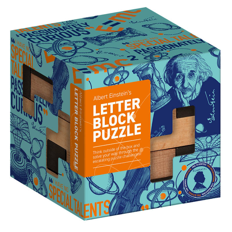 Albert Einstein's Letter Block Puzzle