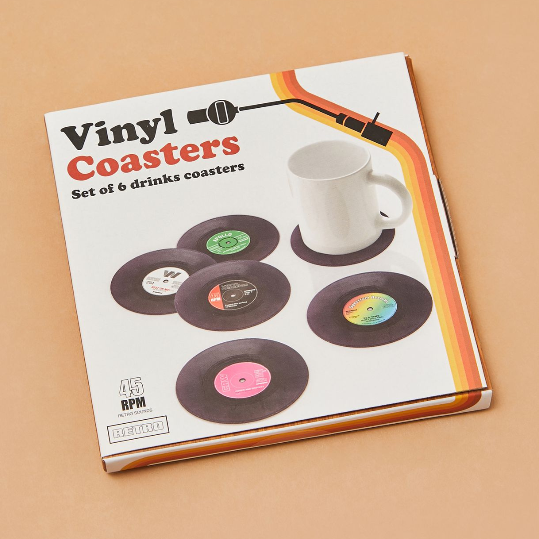 Vinyl Record Drinks Coasters