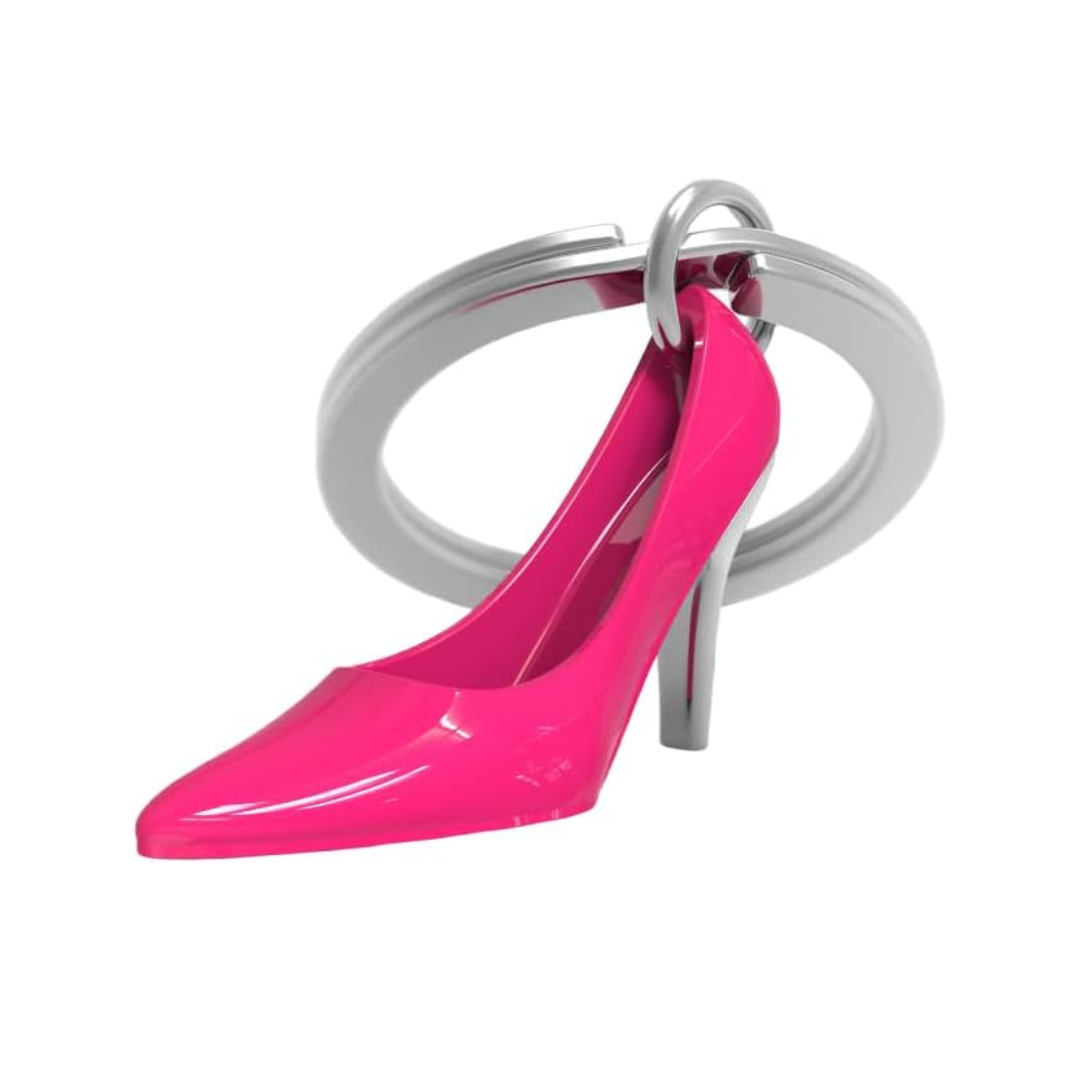 Pink High Heel 3D Premium Keyring