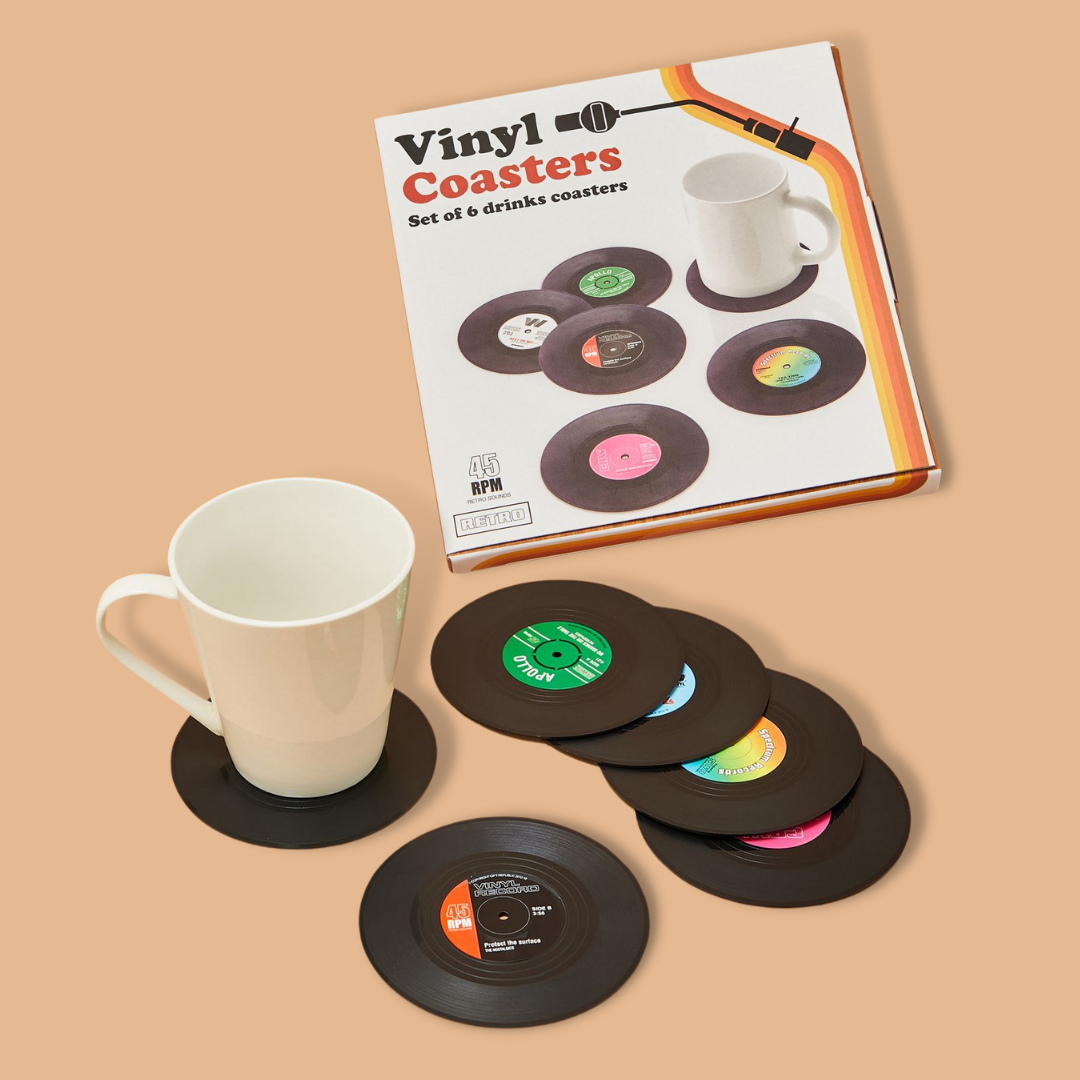 Vinyl Record Drinks Coasters