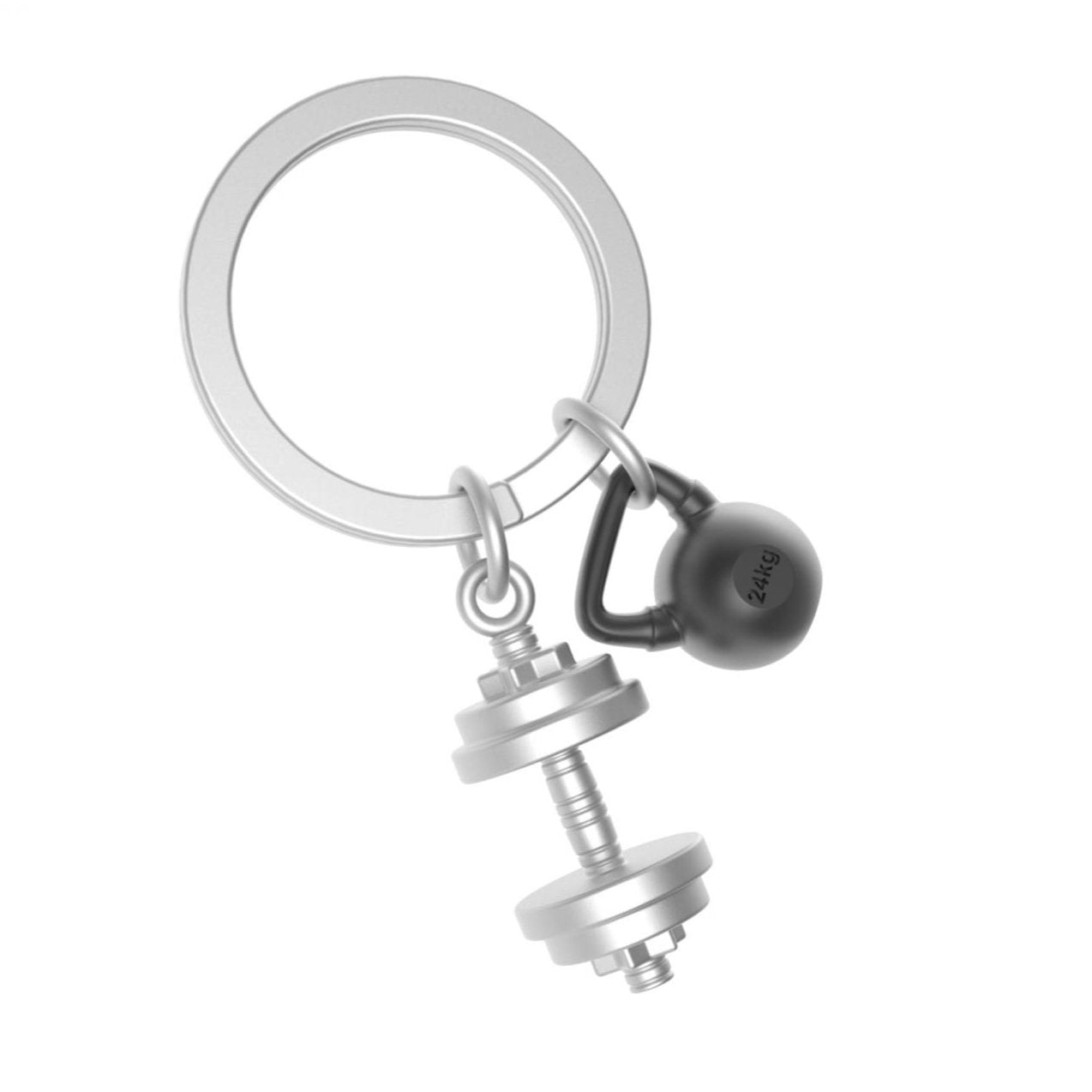 Dumbbells Premium Keyring