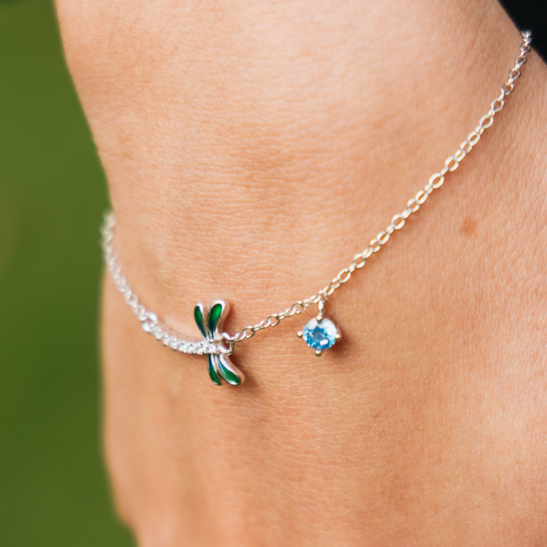 Sterling Silver Dragonfly Bracelet