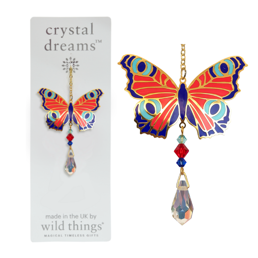 Crystal Dreams Butterfly Suncatcher (assorted colours)