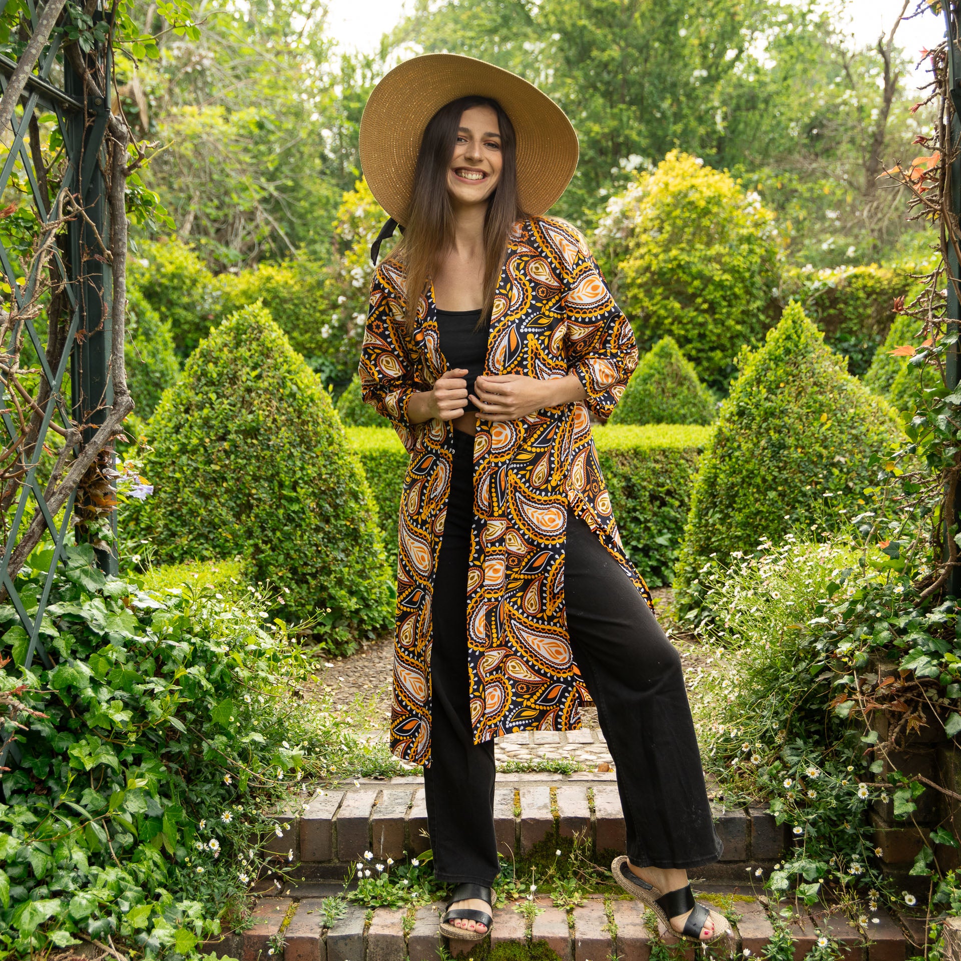 小物 traditionalwhetherwearFOLDINGBAMBOOMINI African Wax Print Multi-Wear Kimonos (new styles added!)