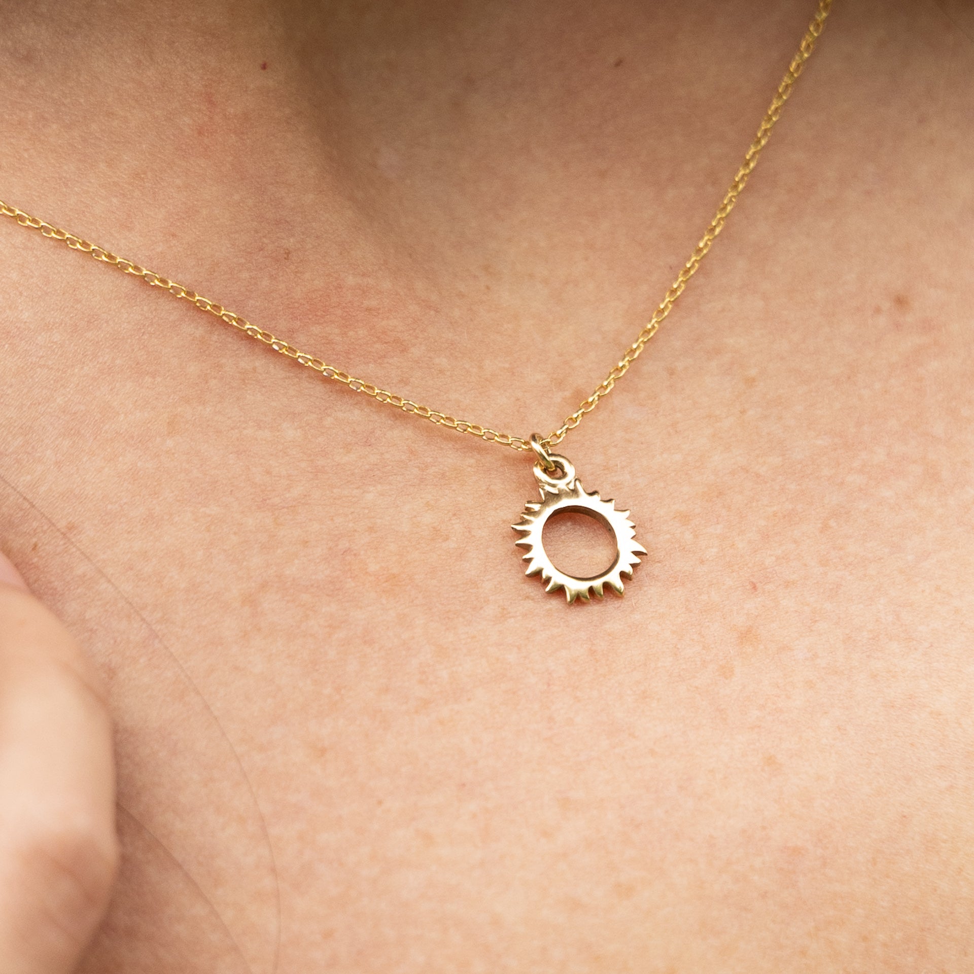 "Shine" Dainty Sun Necklace