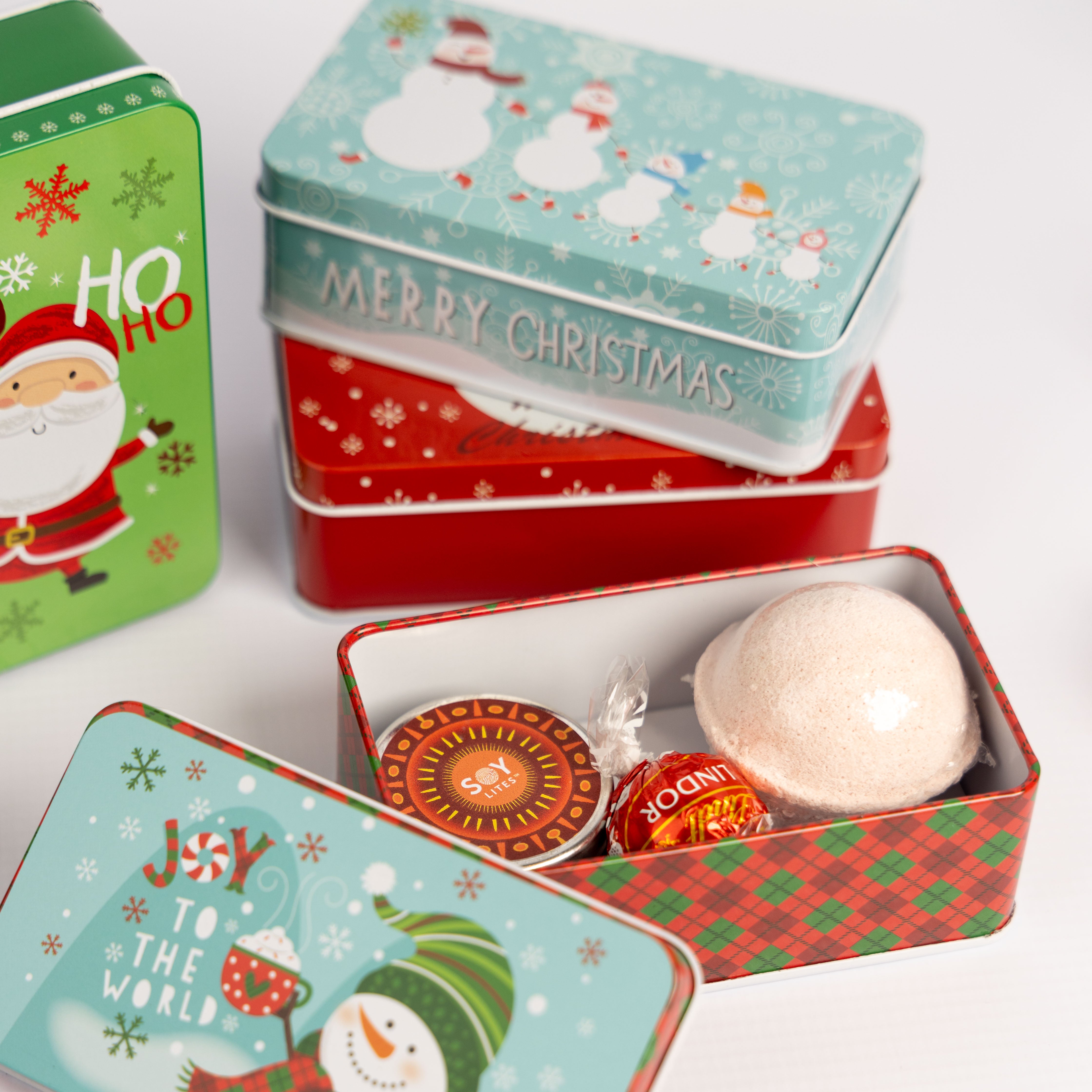 Mini Christmas Storage Tins