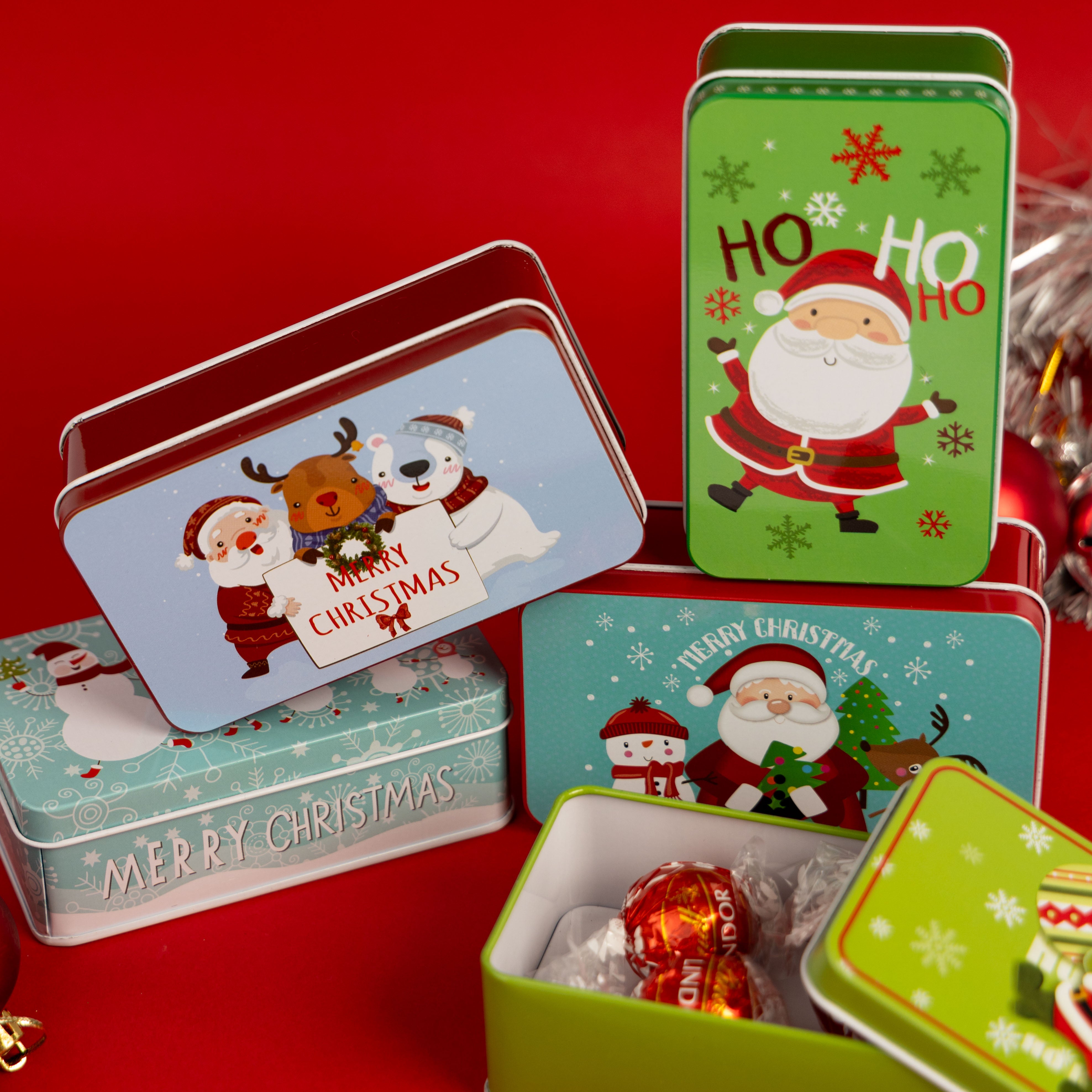 Mini Christmas Storage Tins