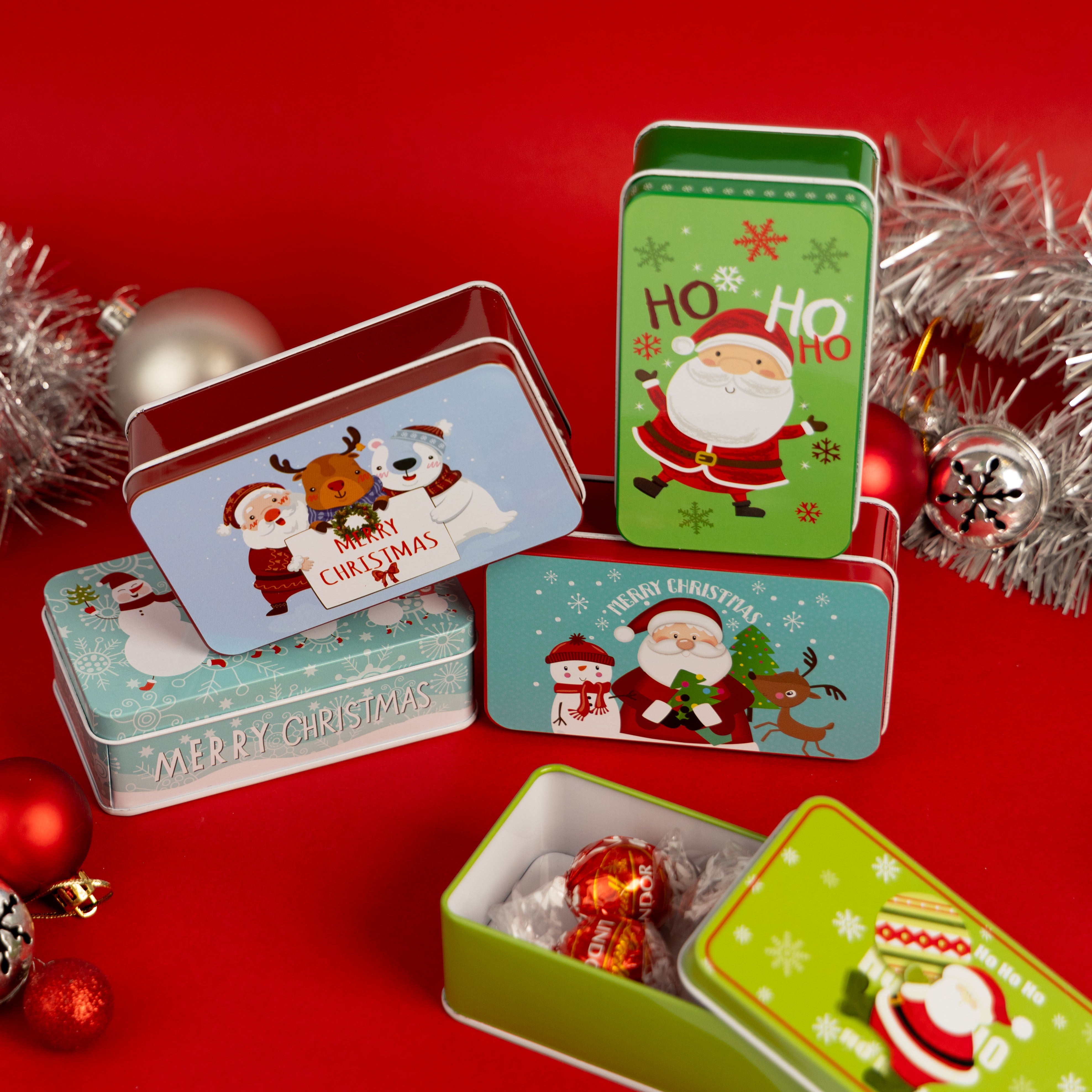 Mini Christmas Storage Tins