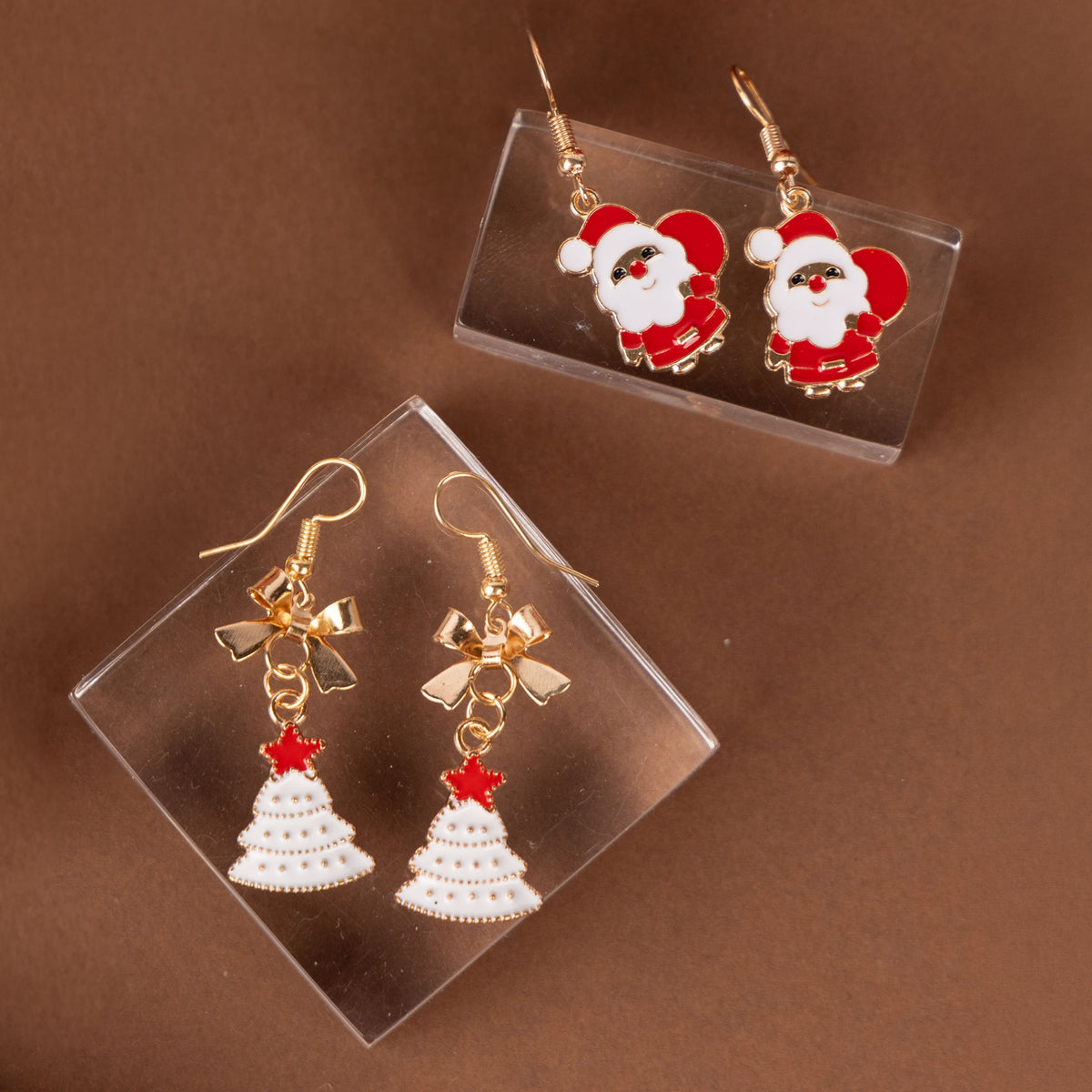 Festive Earrings (Christmas Tree or Father Christimas)