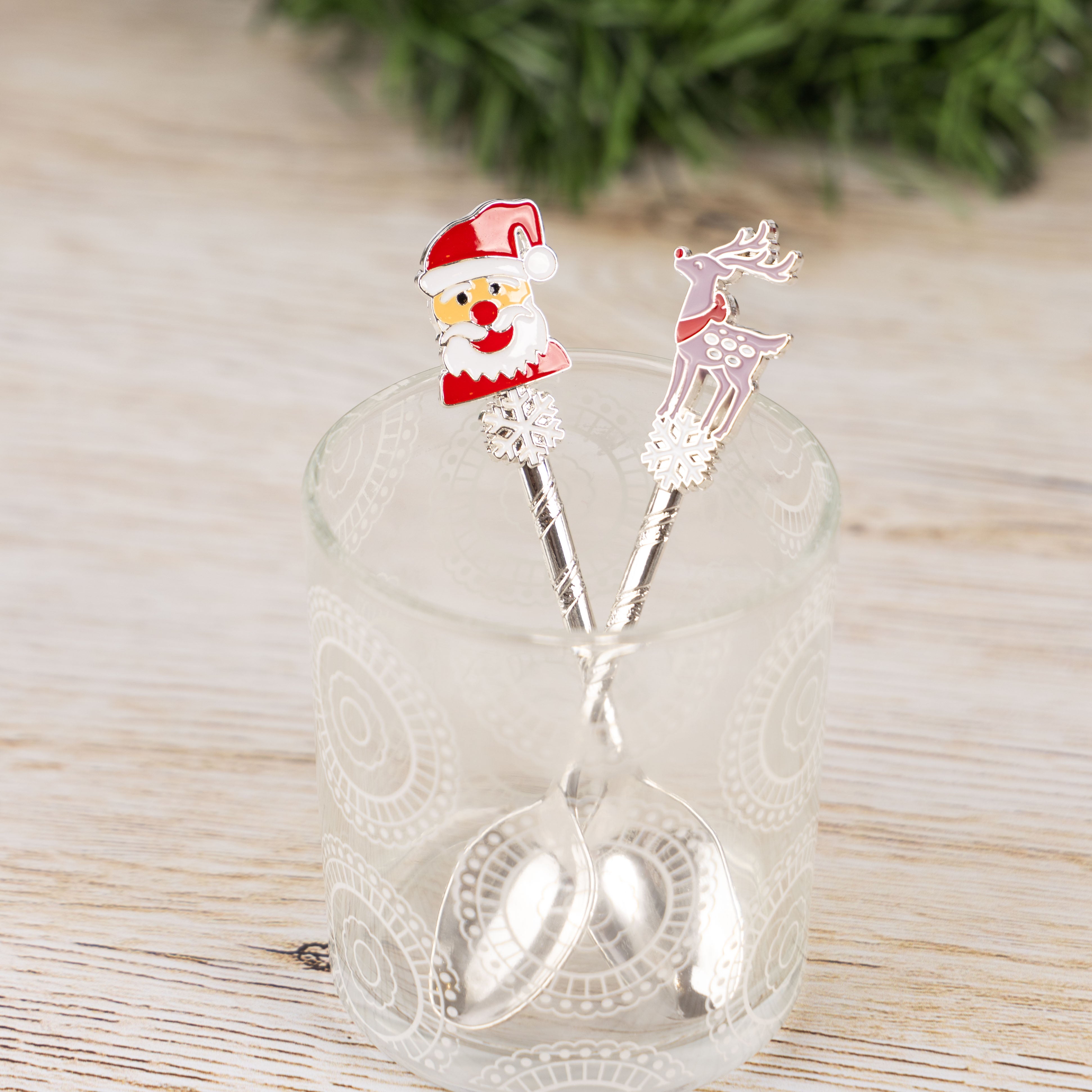 Christmas Novelty Teaspoons (Santa / Reindeer)