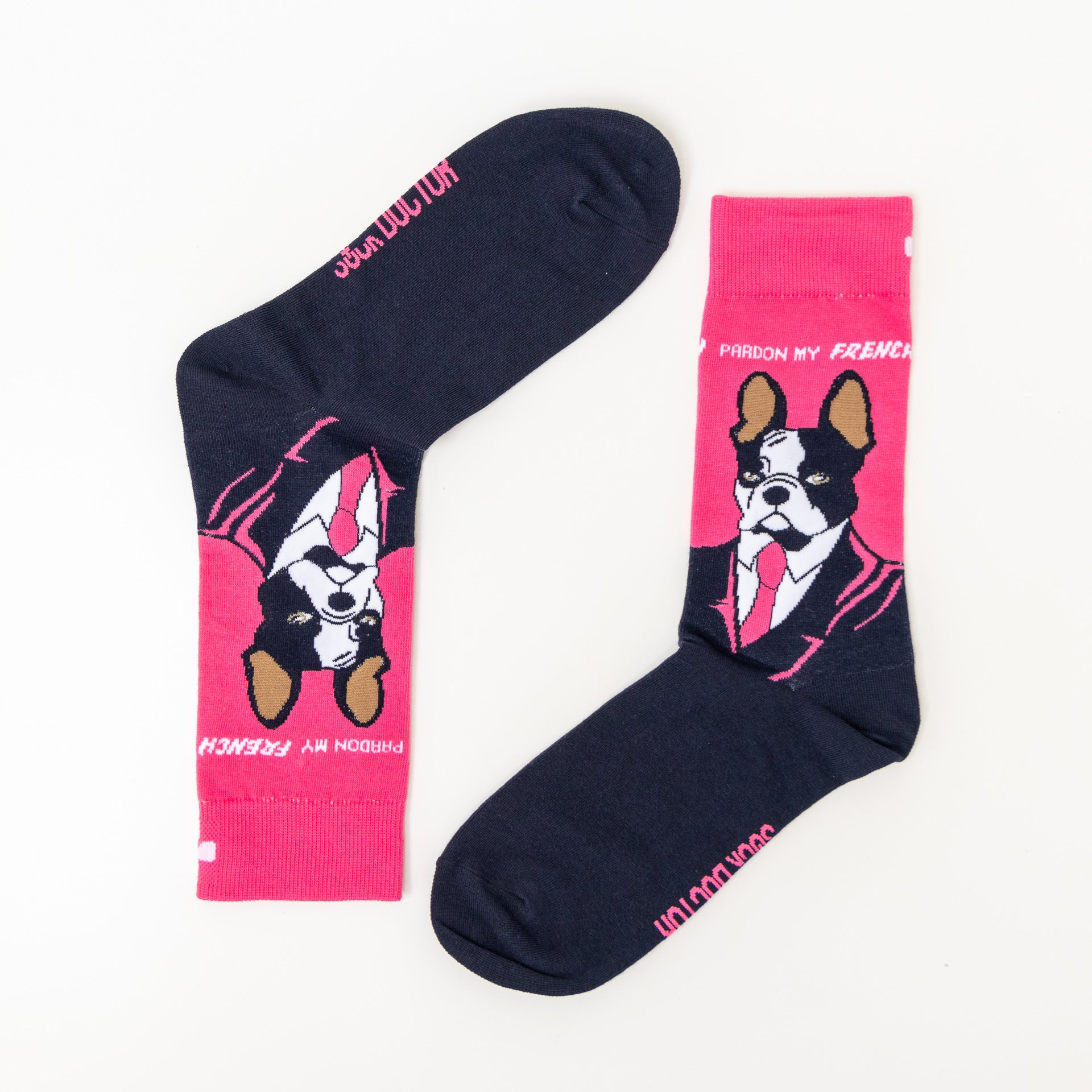 Men's "Pardon My French" Frenchie Socks