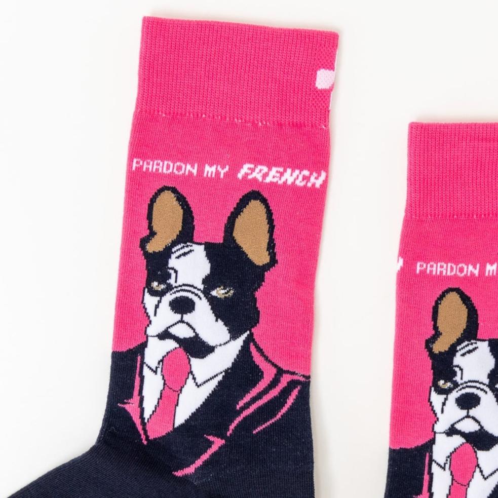 Men's "Pardon My French" Frenchie Socks