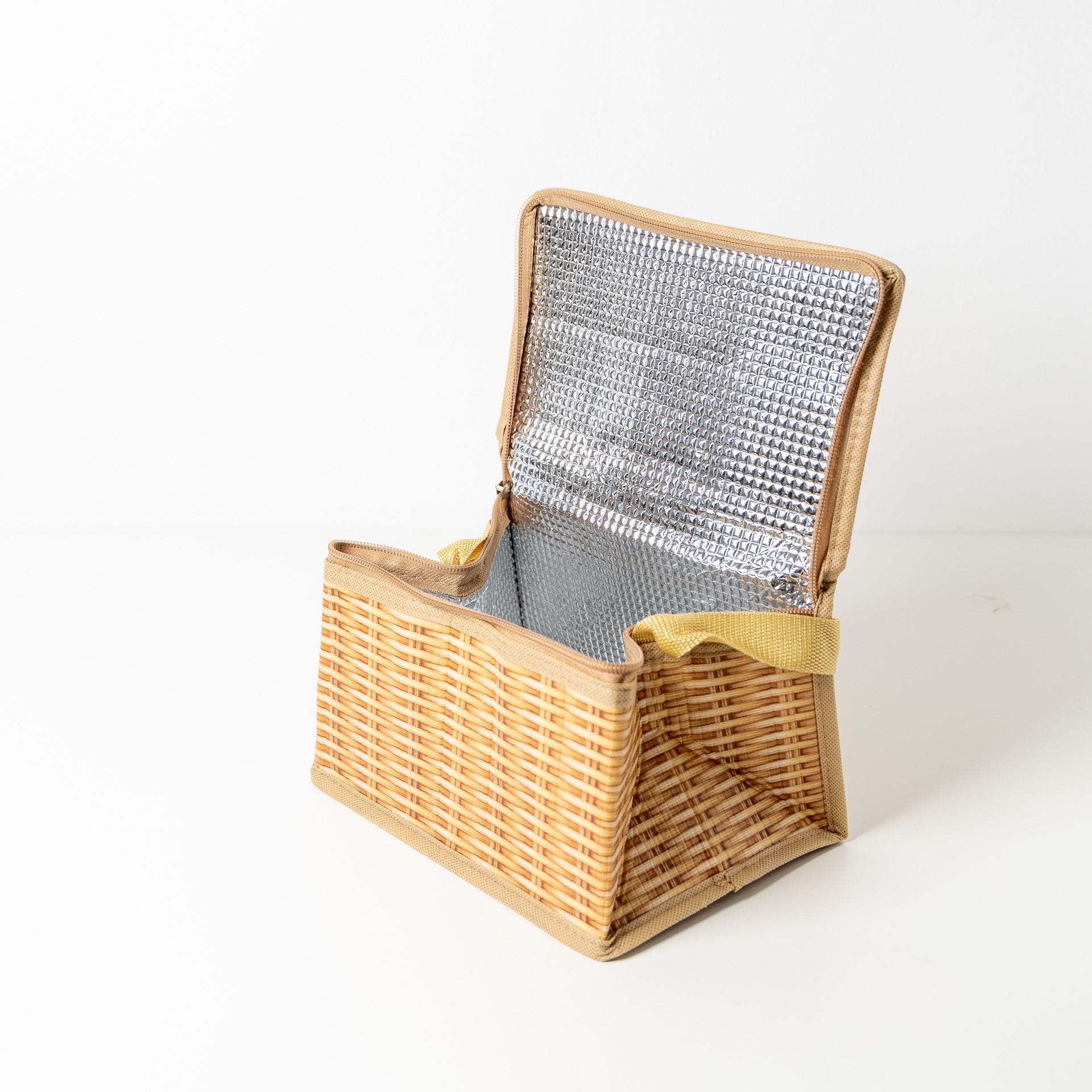 Wicker Print Mini Cooler Bag