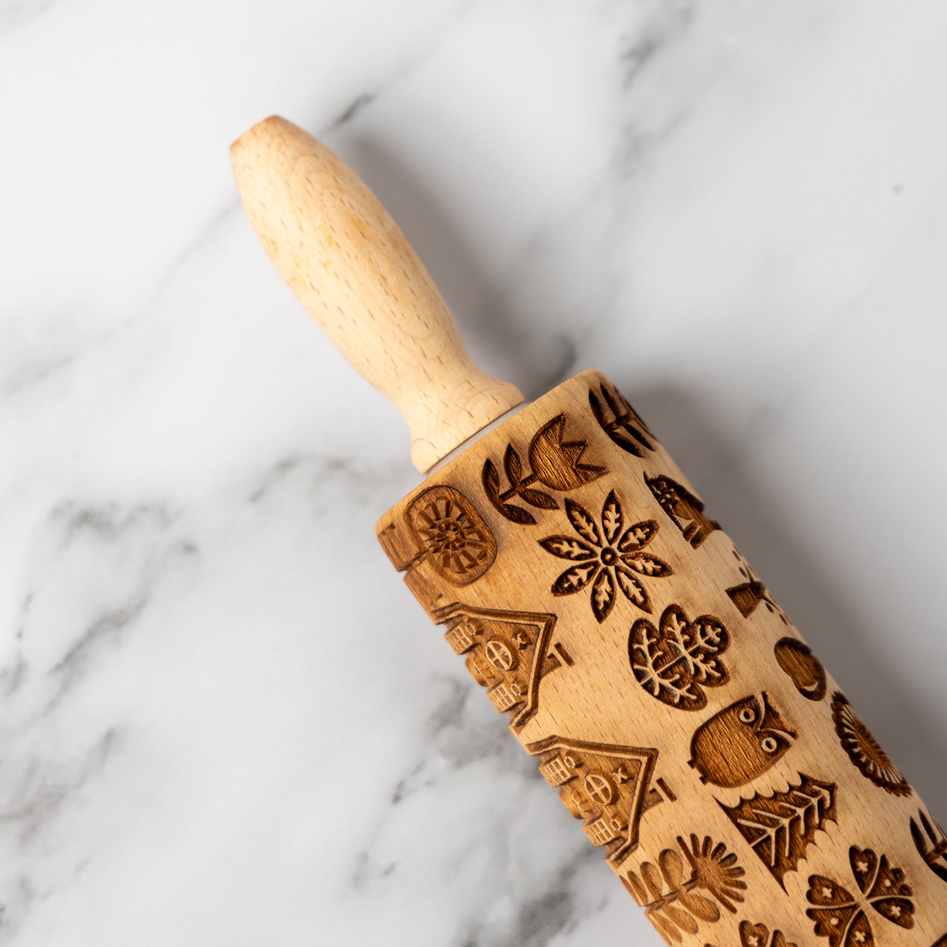 Rolling Pin with Embossing Design (assorted)