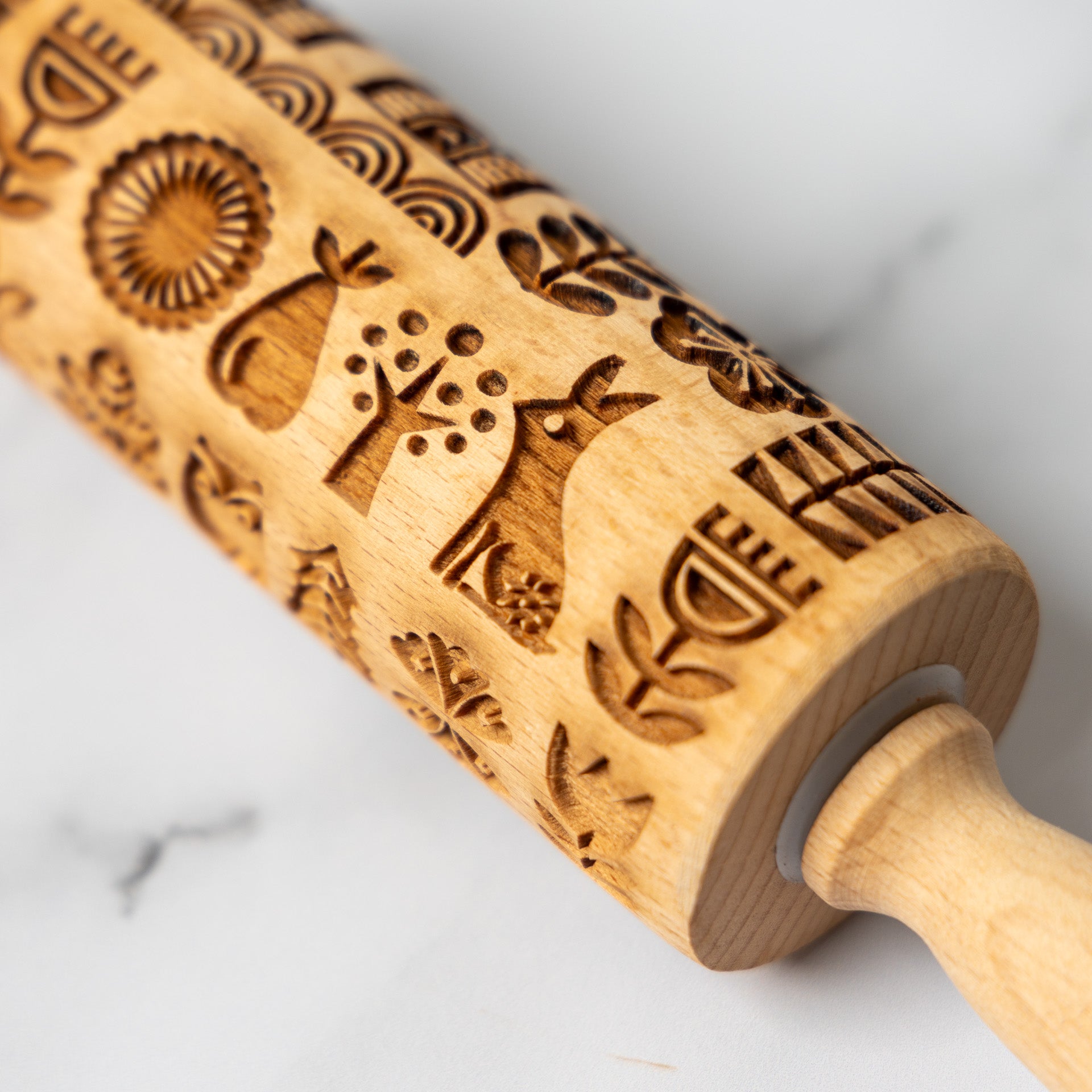 Rolling Pin with Embossing Design (assorted)