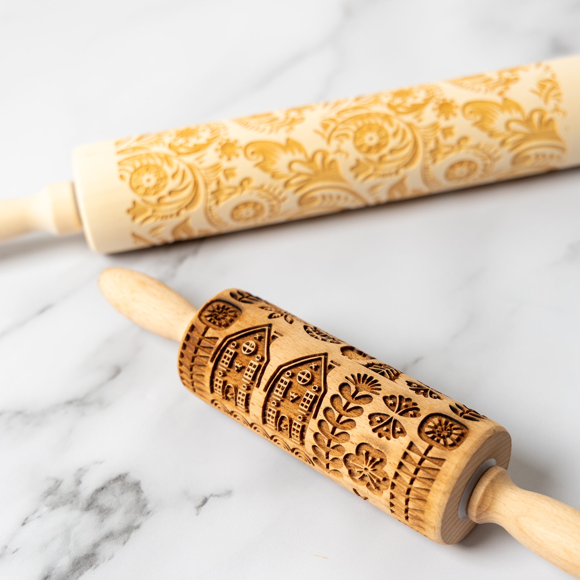 Rolling Pin with Embossing Design (assorted)