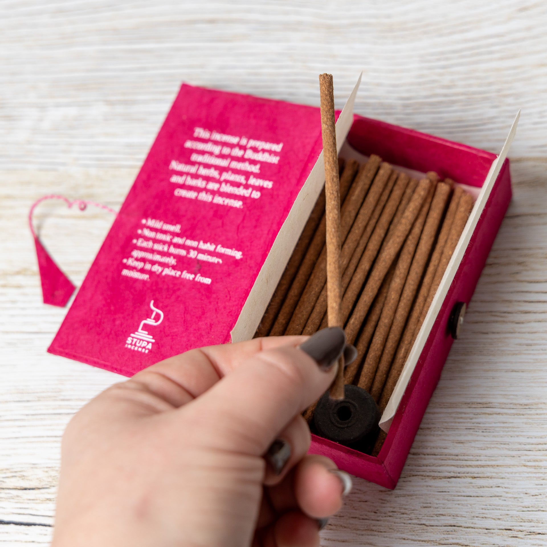 Stupa Genuine Nepalese Incense (Gift Box of 40 Sticks)