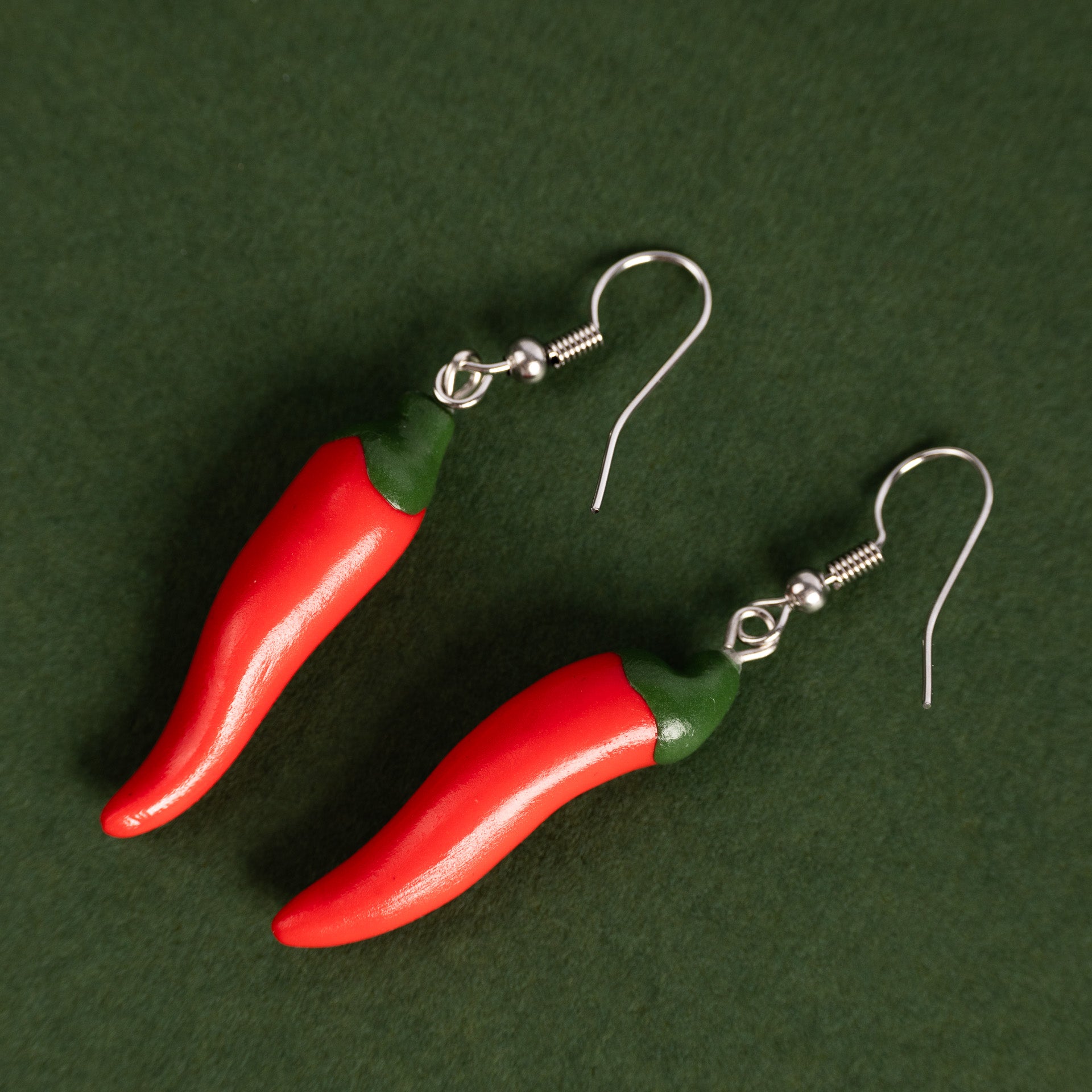 Chilli Pepper Dangle Earrings