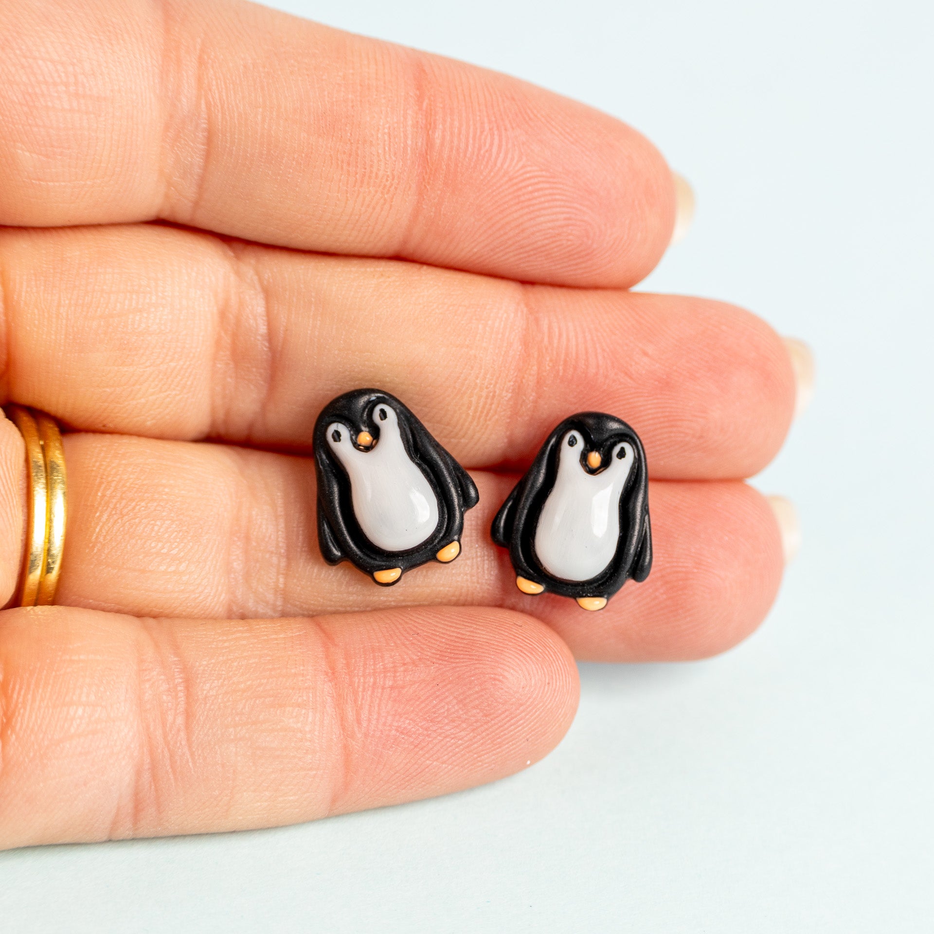 Penguin Stud Earrings