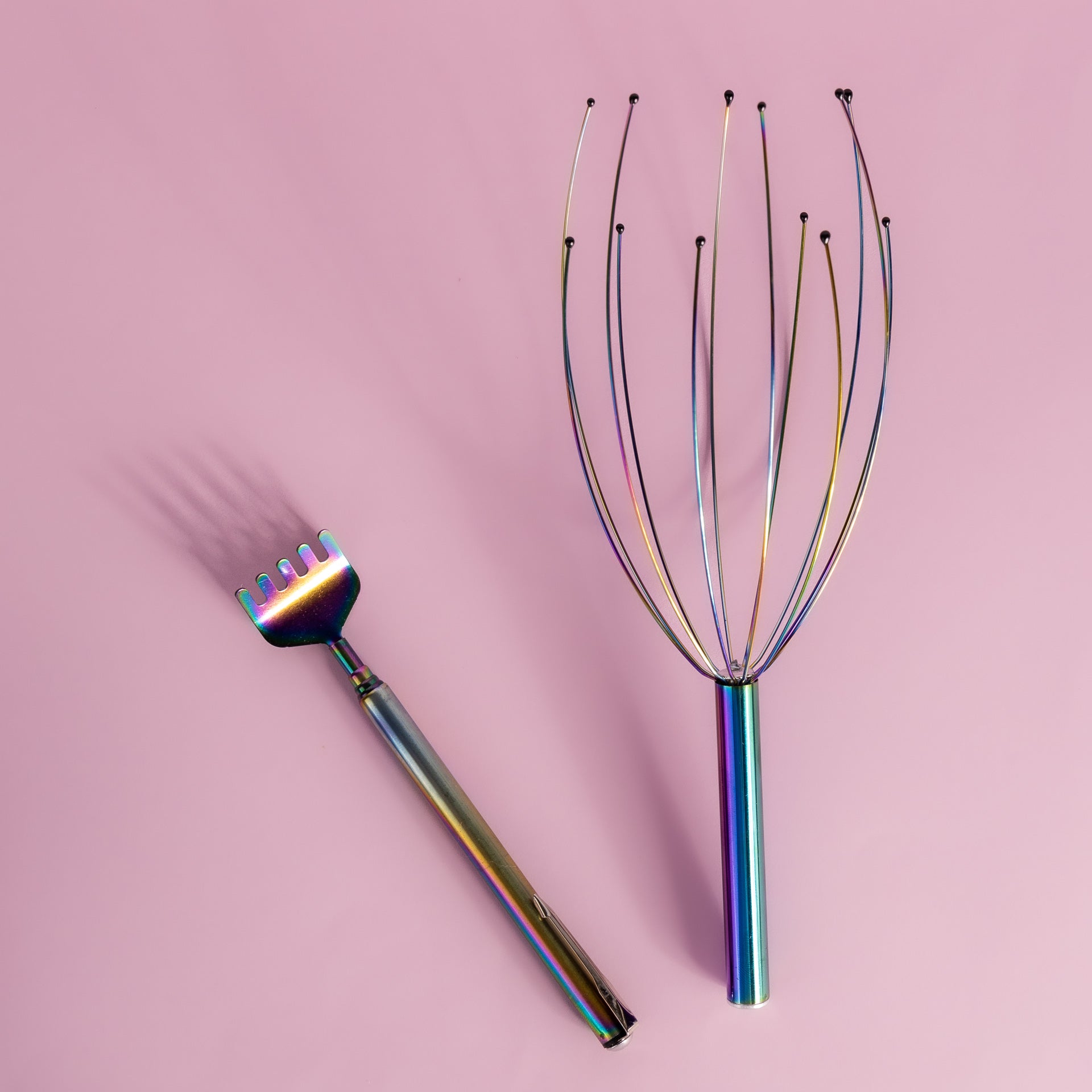 Head Massager and Back Scratcher Gift Set