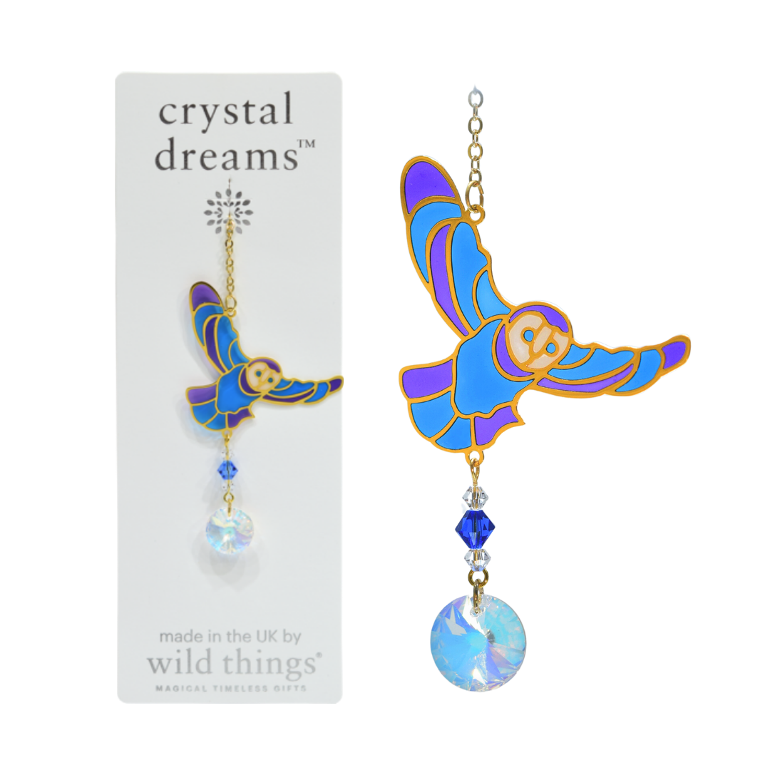 Crystal Dreams Owl Suncatcher (assorted styles)