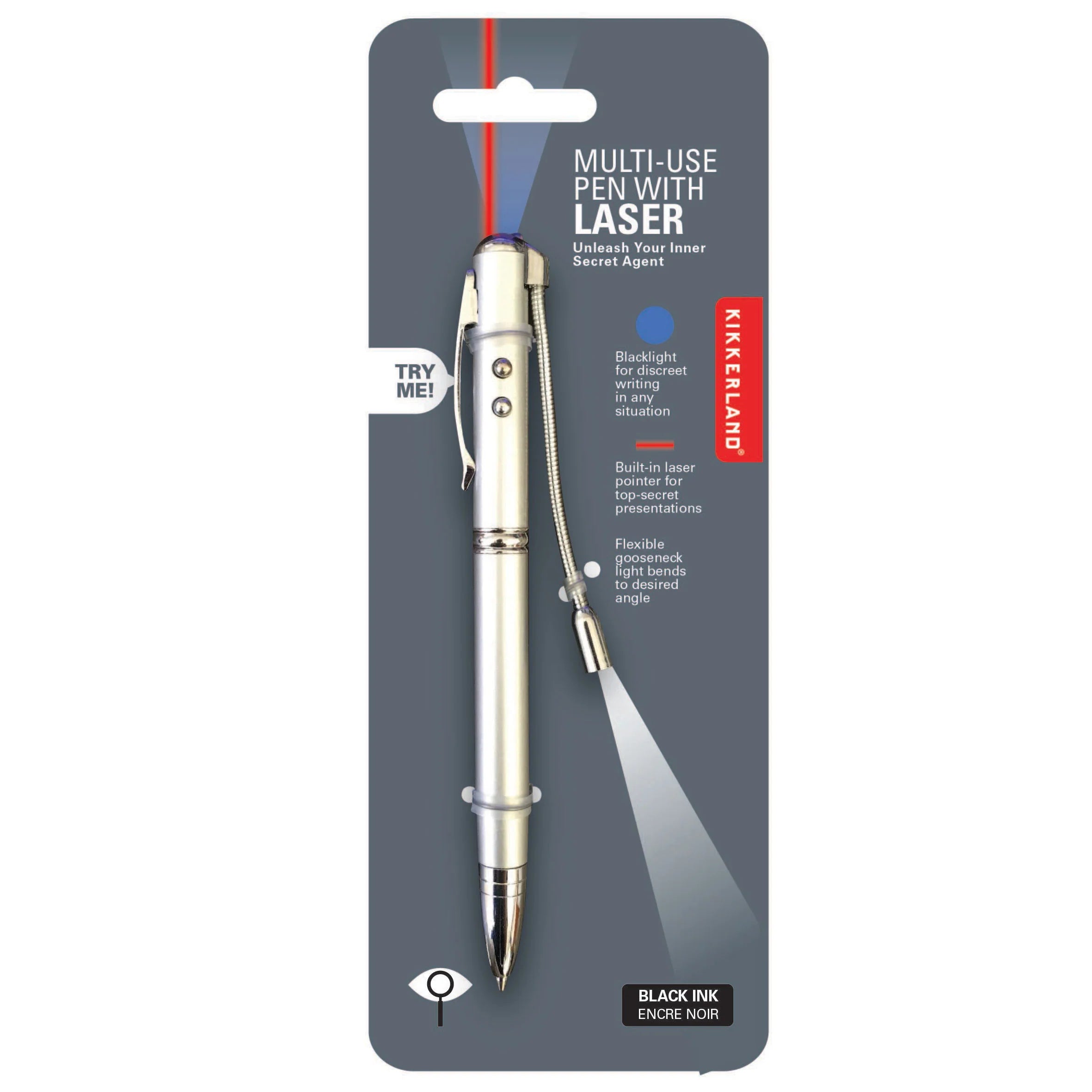 Spy Pen with Light and Laser Pointer