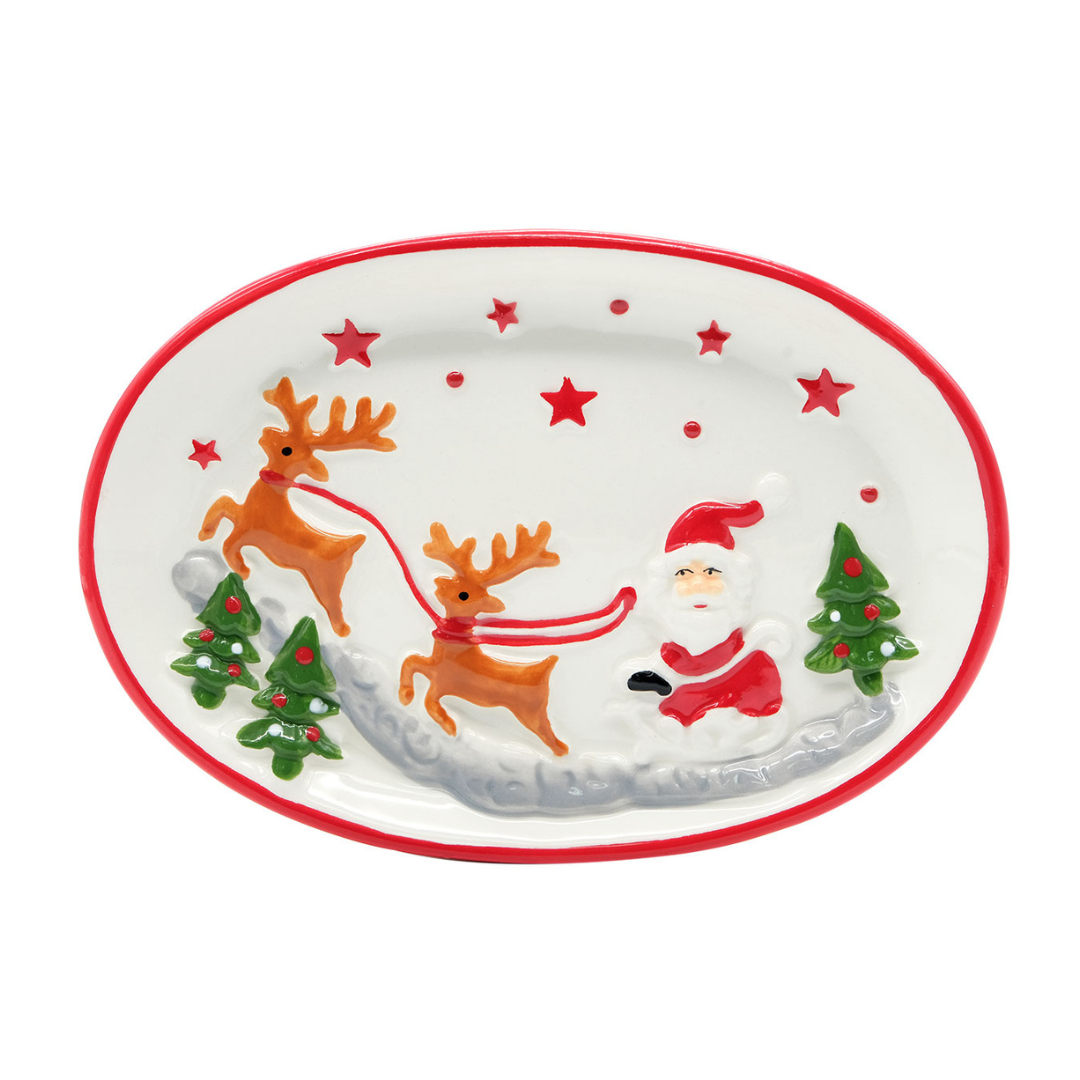 Christmas Ceramic Snack Platter