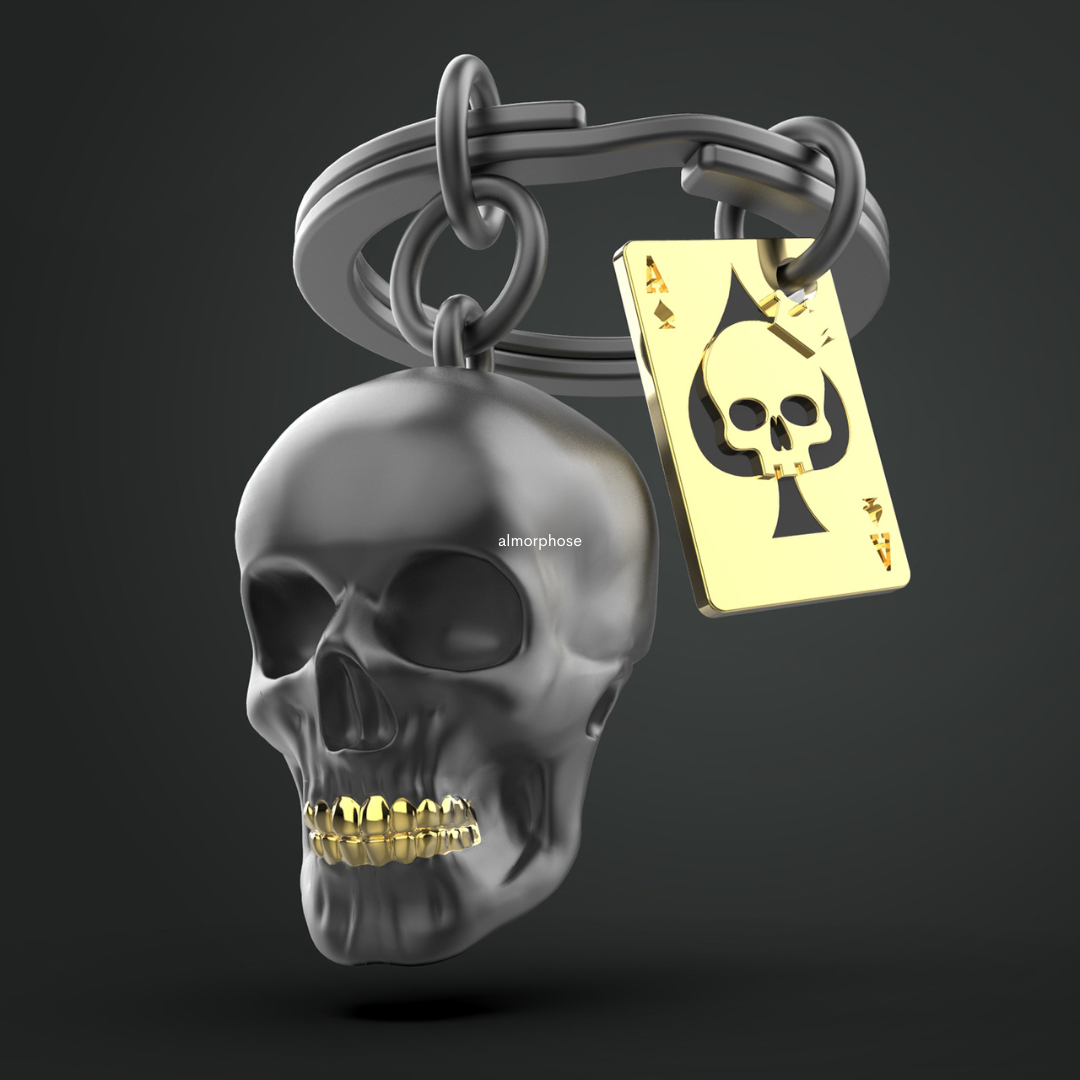 Skull Premium Keyring