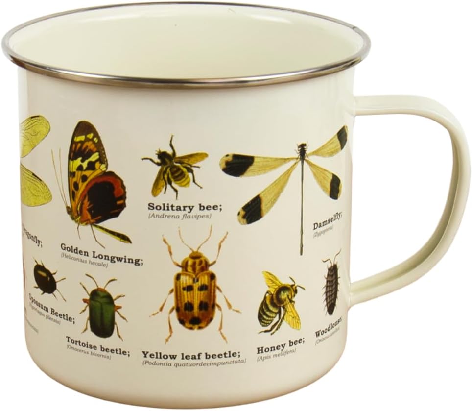 Insects Enamel Mug