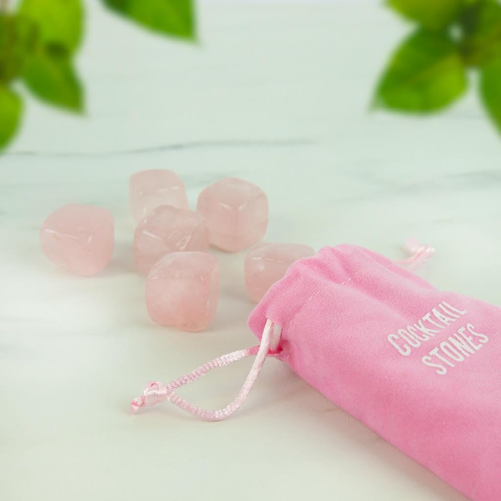 Rose Quartz Cocktail Stones